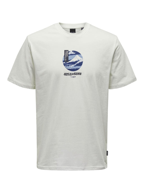 Camiseta Montañas Japos Blanca