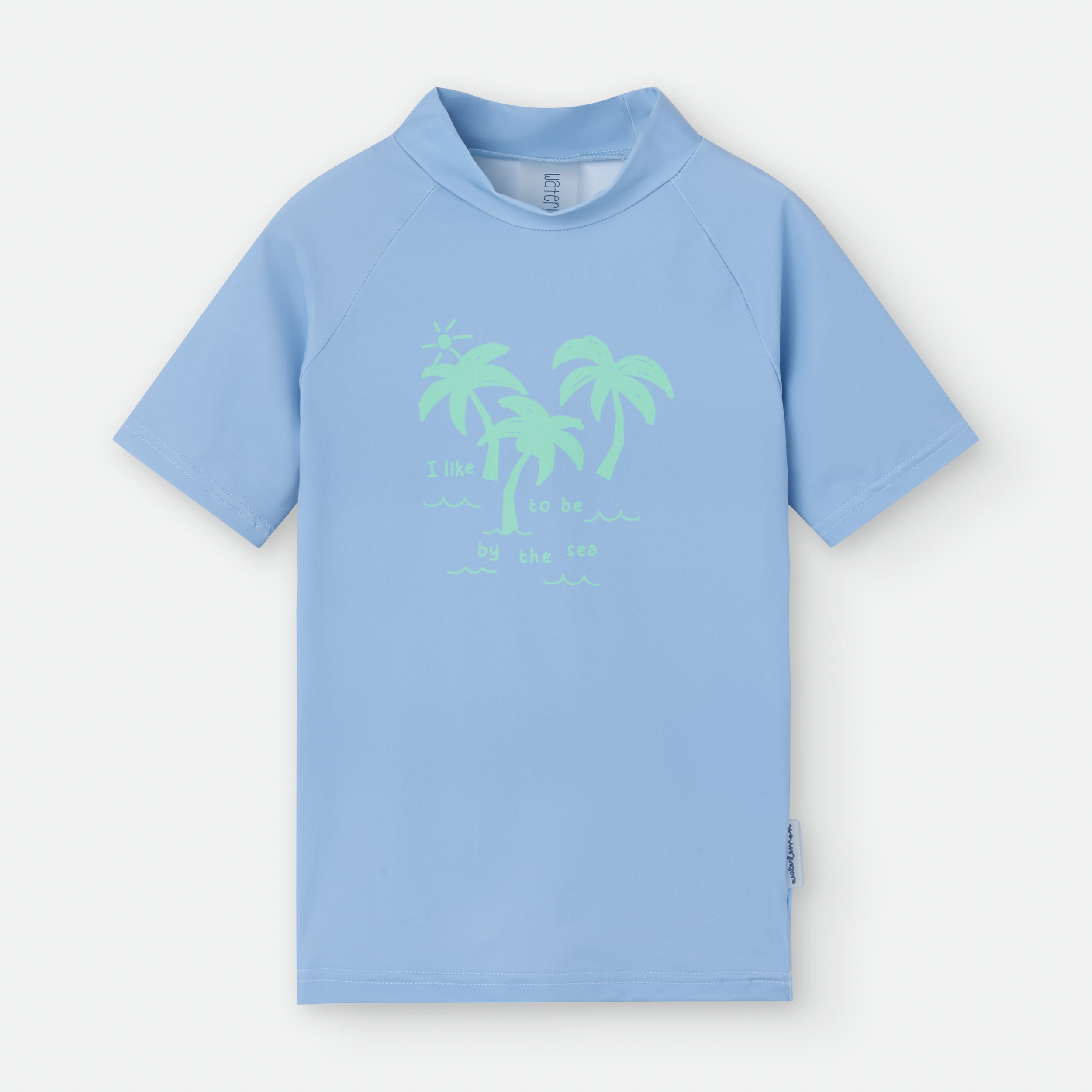Camiseta De Baño Palmeras Azul