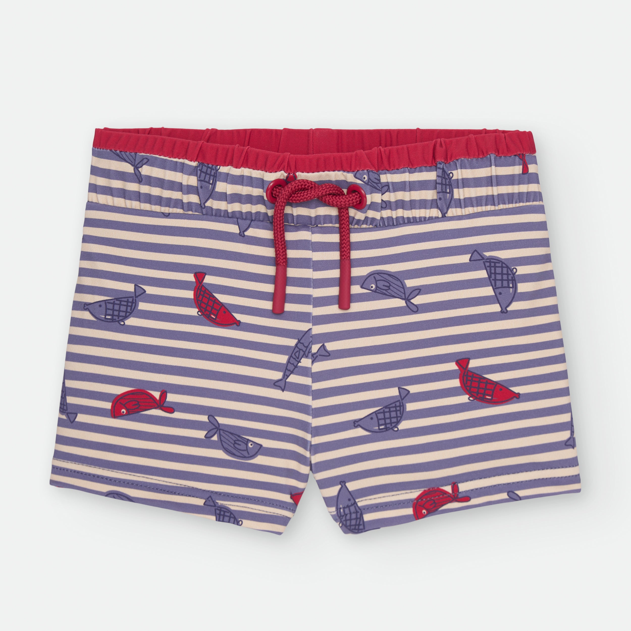 Bañador Ajustado Rayas Peces