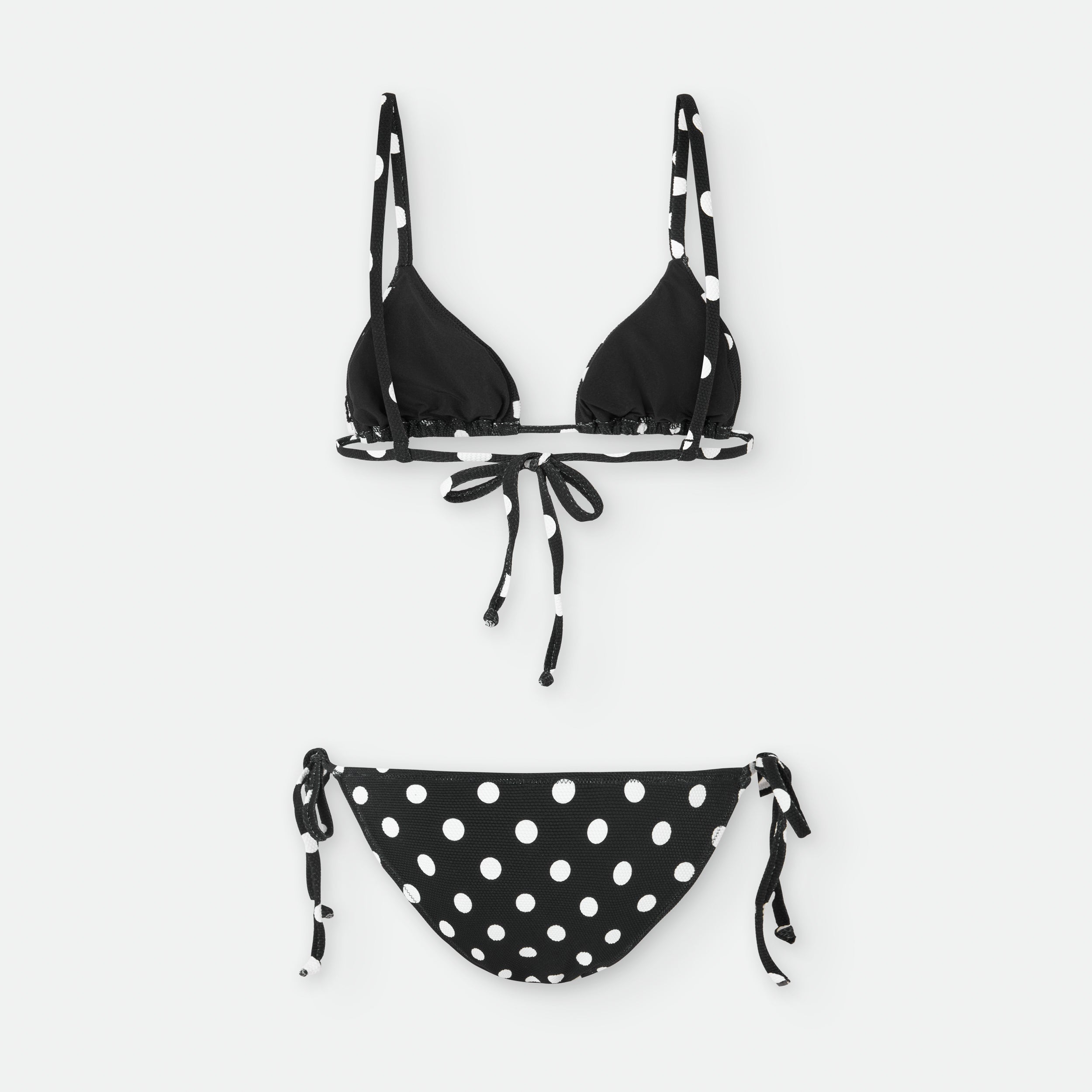Bikini Triangulo Lunares Negro