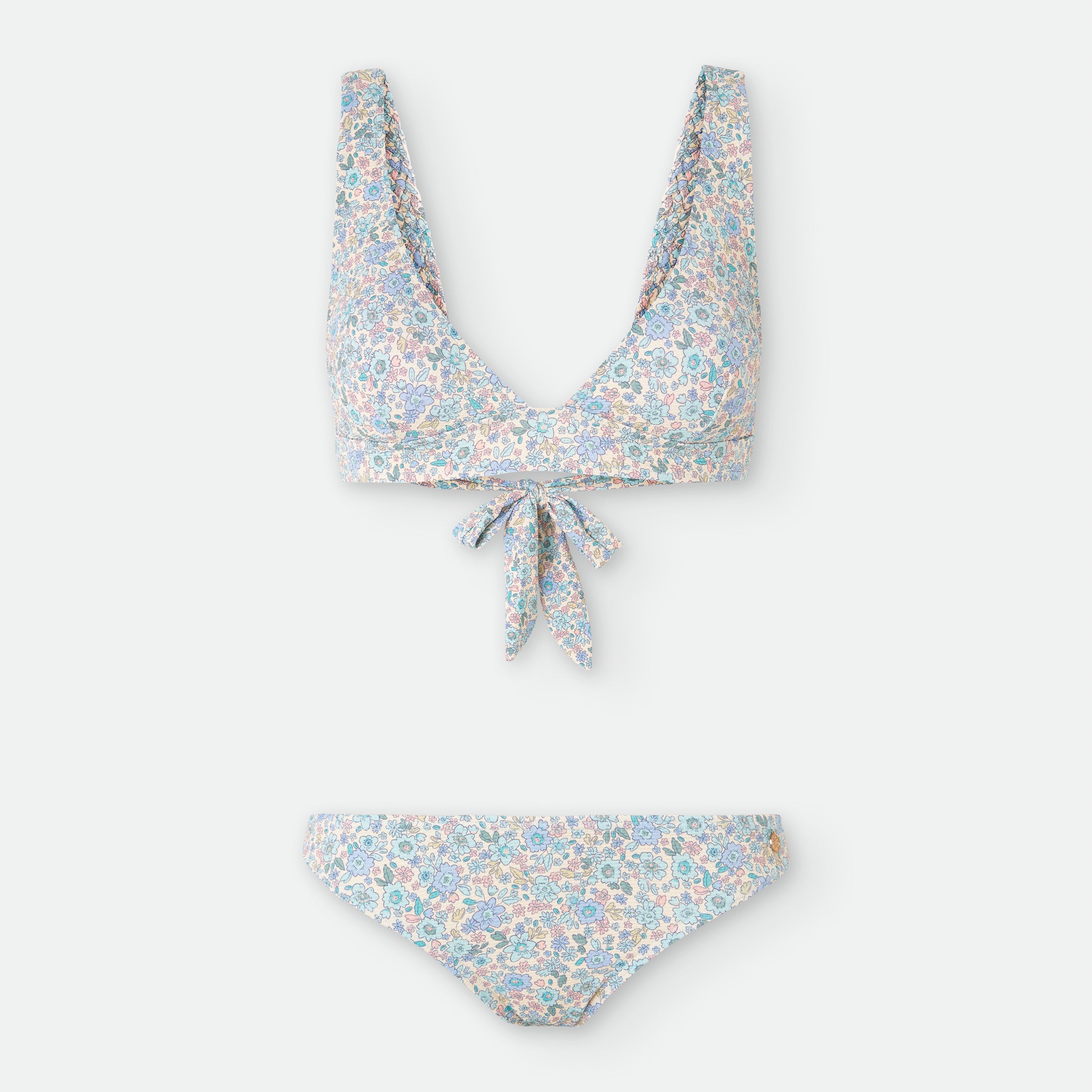 Bikini Floral Azul/Lila