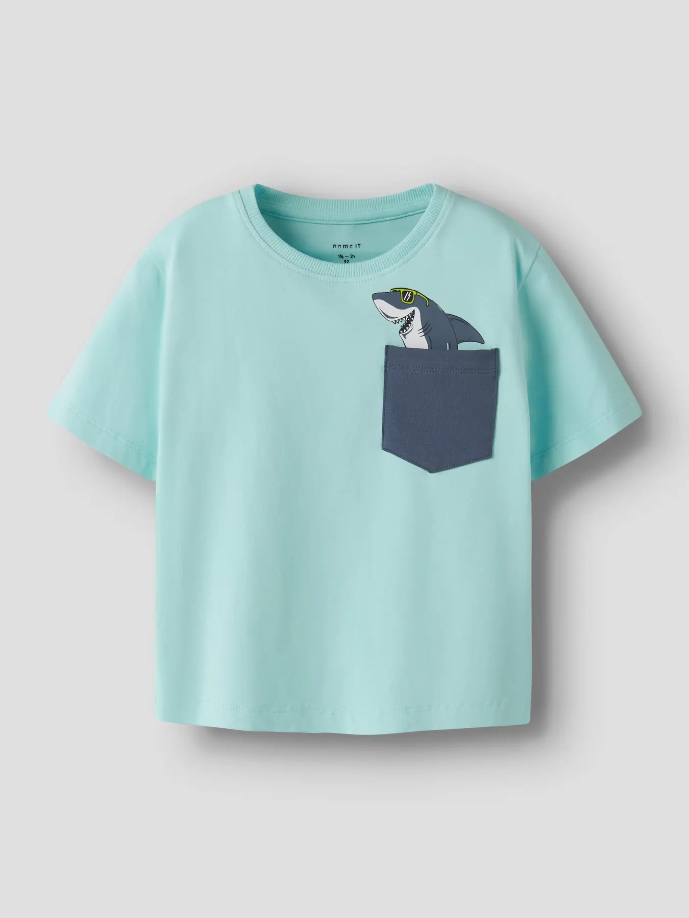 Camiseta Tiburón Turquesa Mini