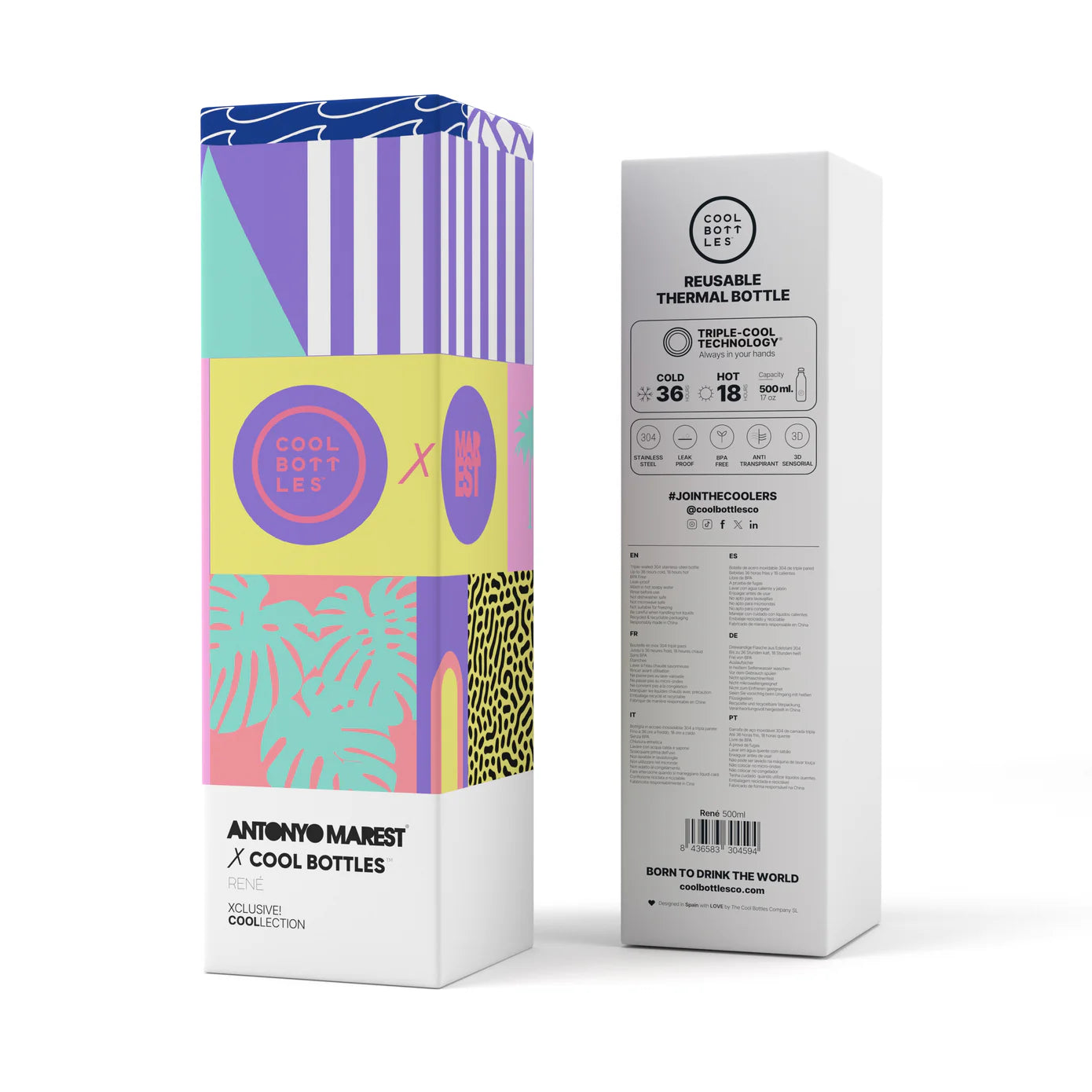Botella Estampada 500ML René