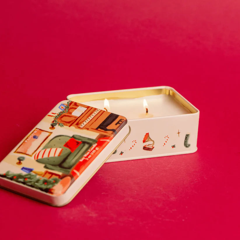 Vela Lata Navidad Sofá - Pomegranate Spruce