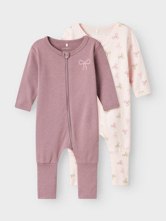 Pack 2 Pijamas cremallera sin pies