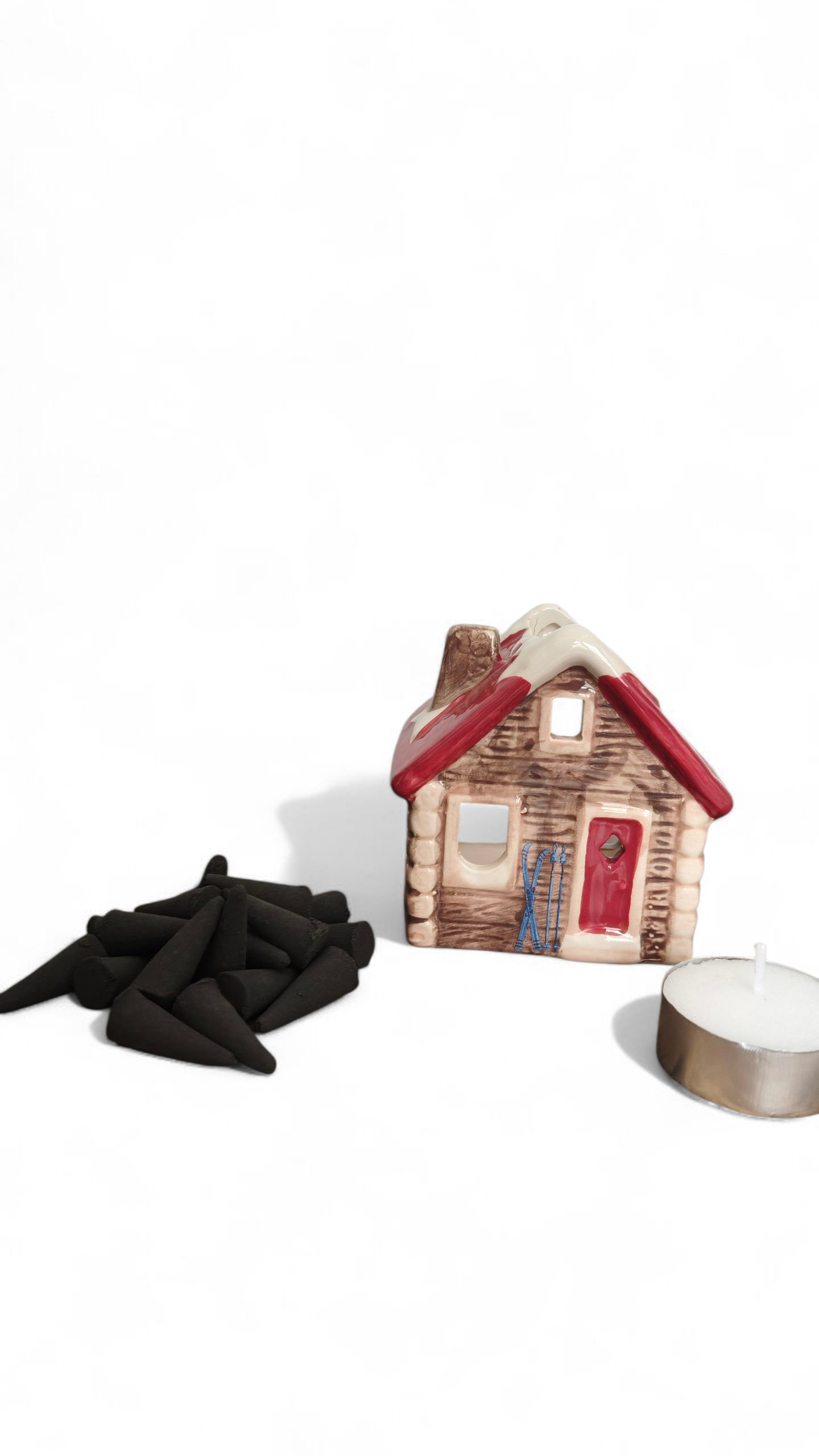 Casita Alpes Portavelas e Incienso