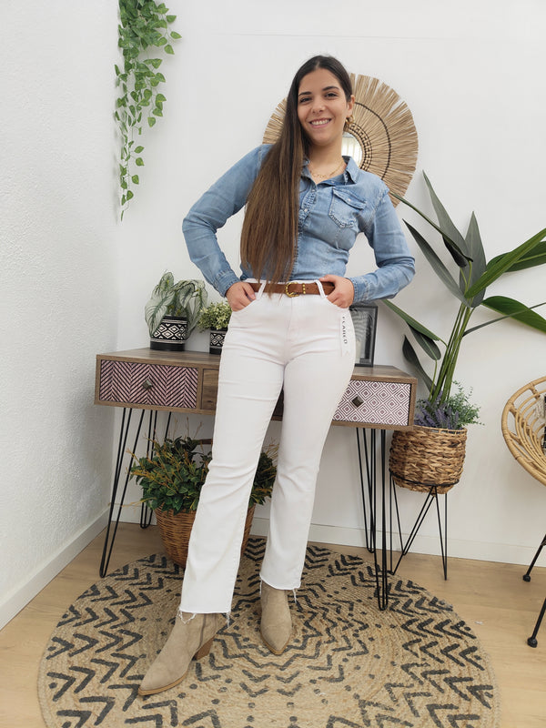 Jeans Blanco Flare