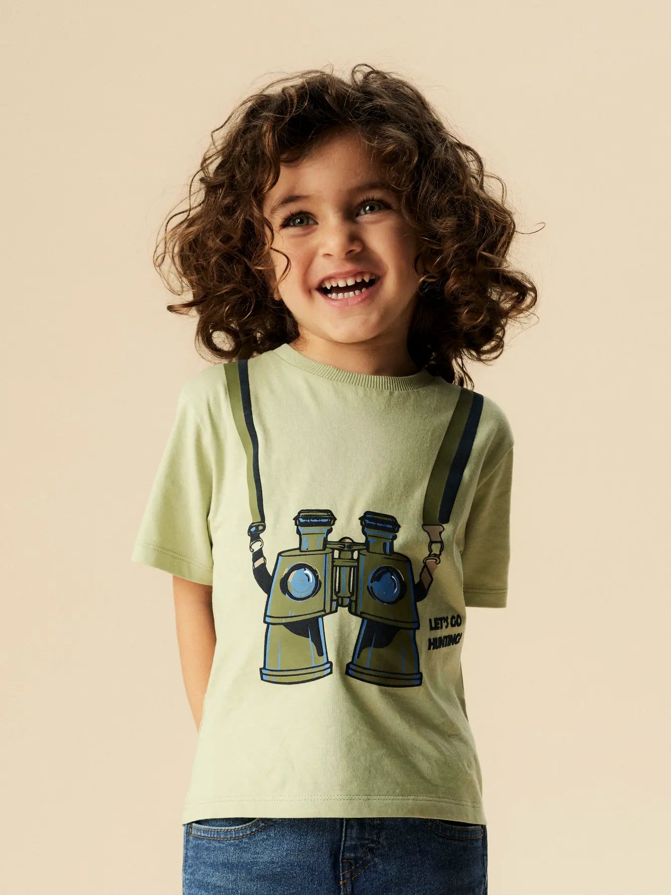 Camiseta Prismáticos Verde Mini