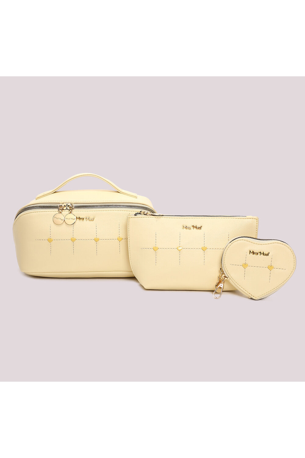 Neceser pack de 3 Mimì-Muà Amarillo