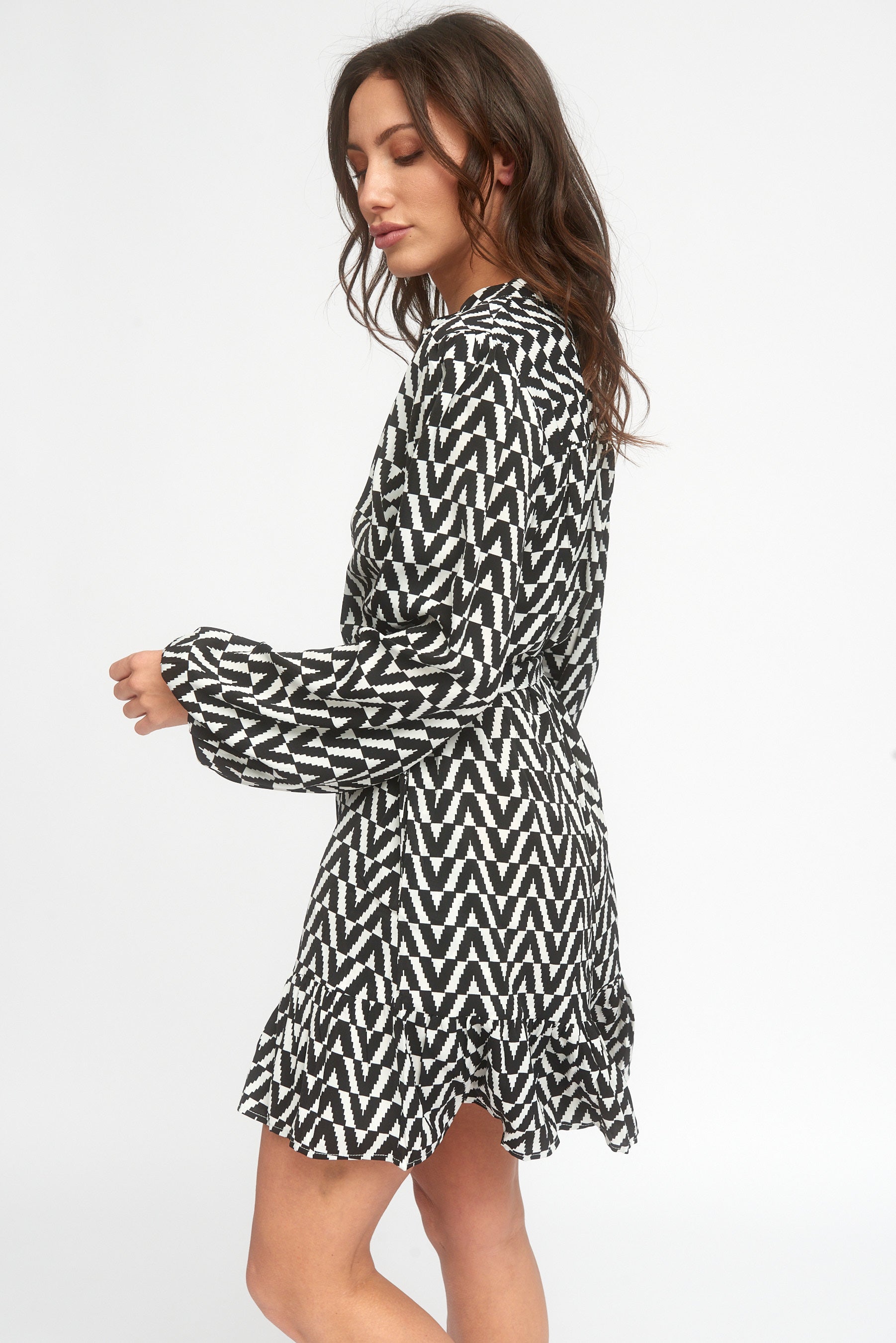 Vestido Bicolor Cinturón