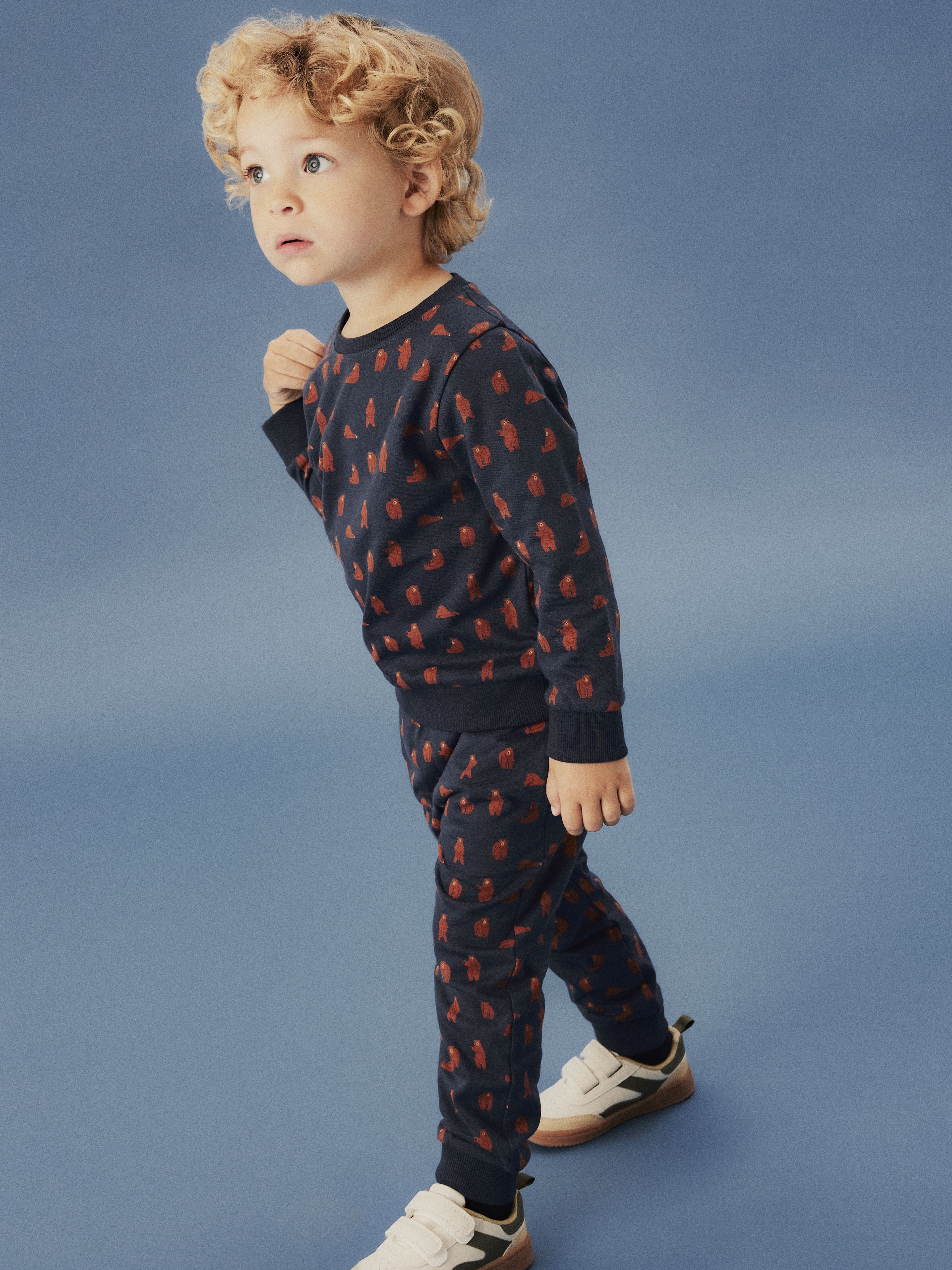 Sudadera Oso Azul Mini