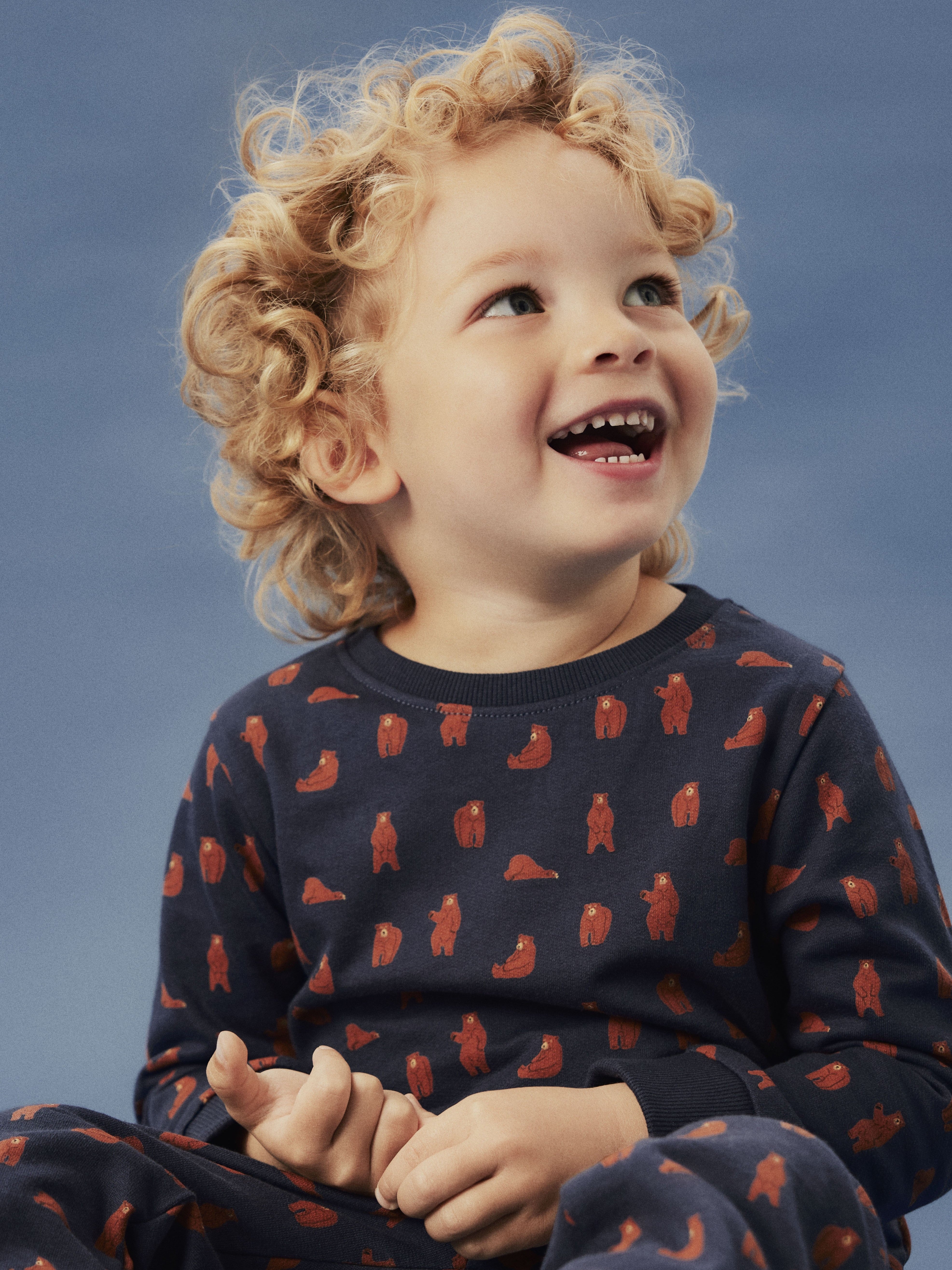 Sudadera Oso Azul Mini