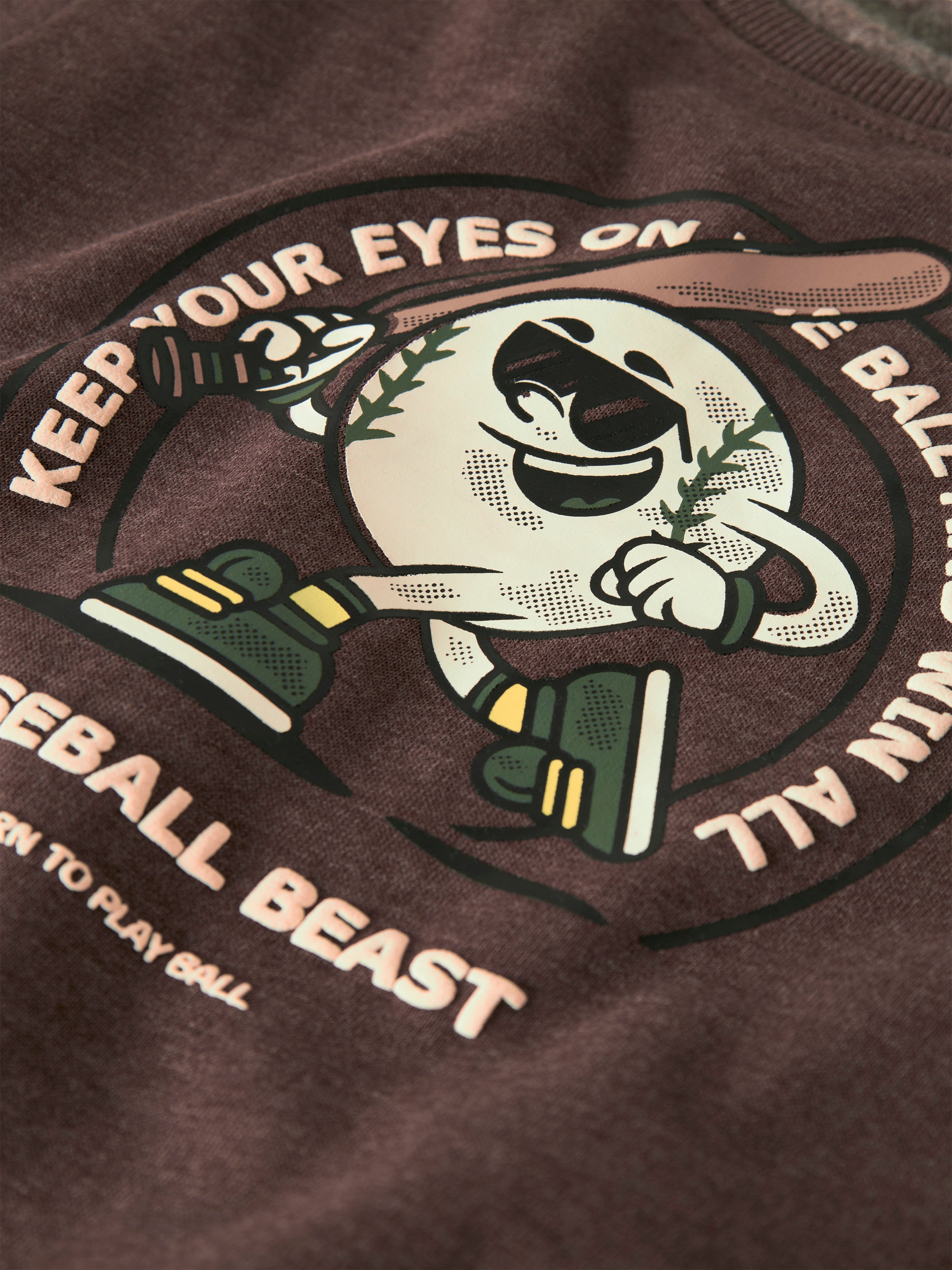 Sudadera Baseball Chocolate Mini
