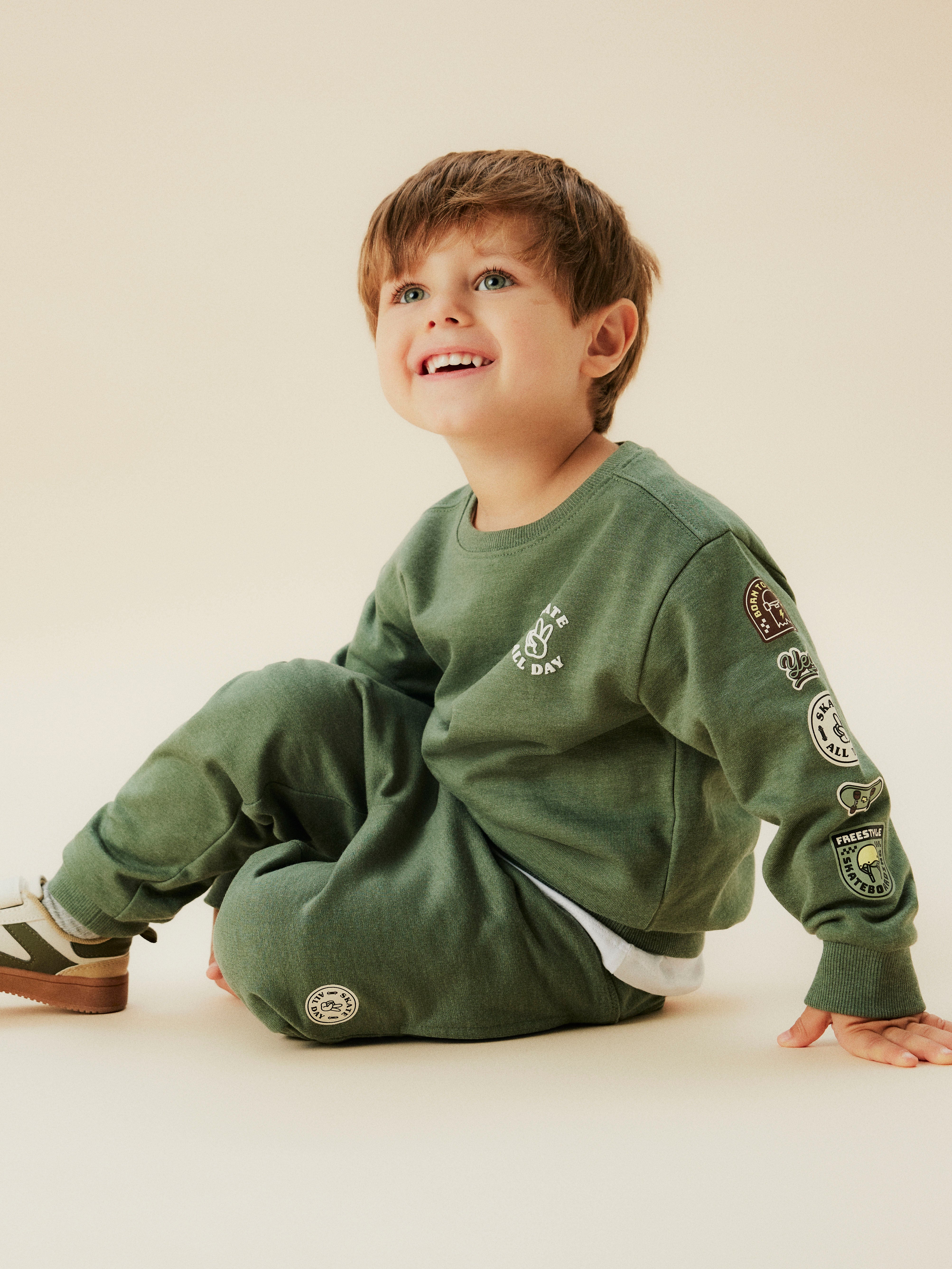 Sudadera Skate Verde Mini