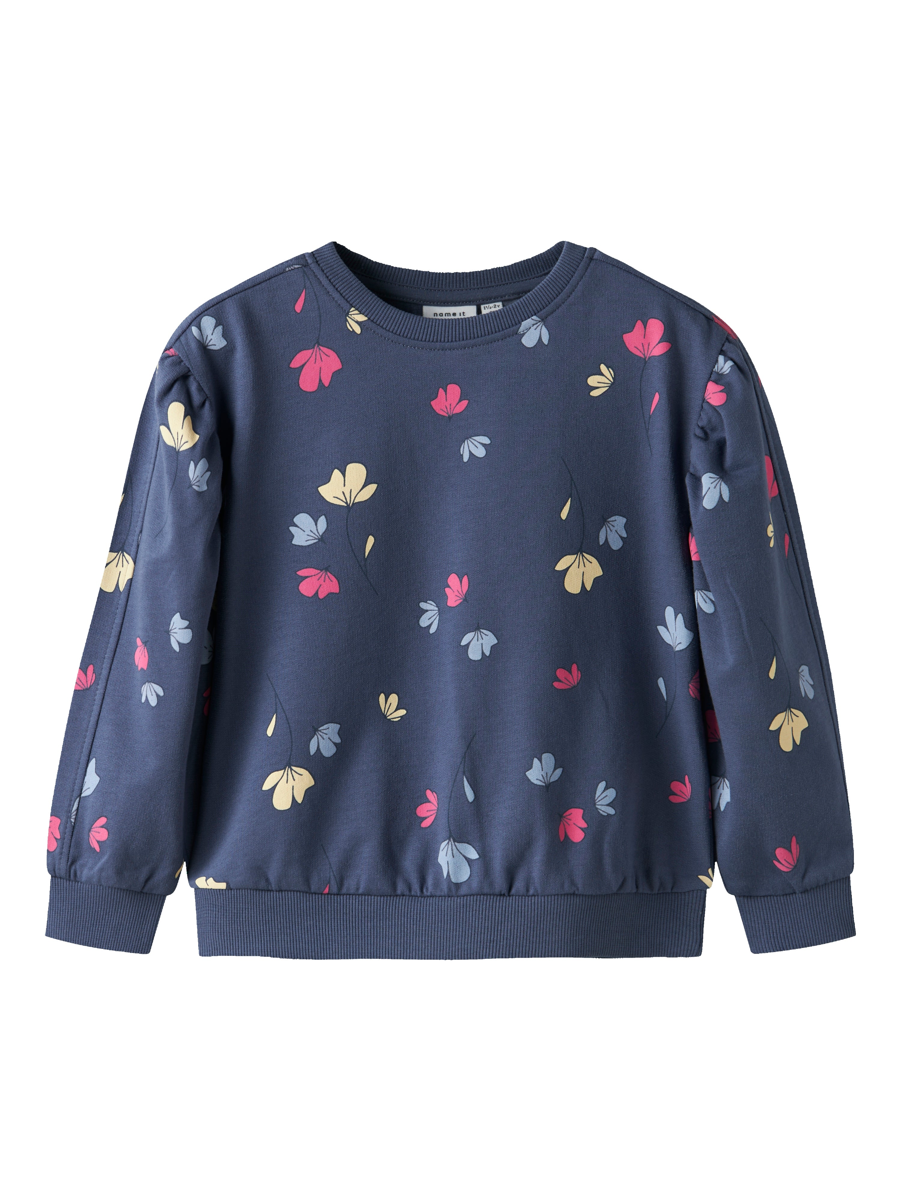 Sudadera Floral Azul Mini