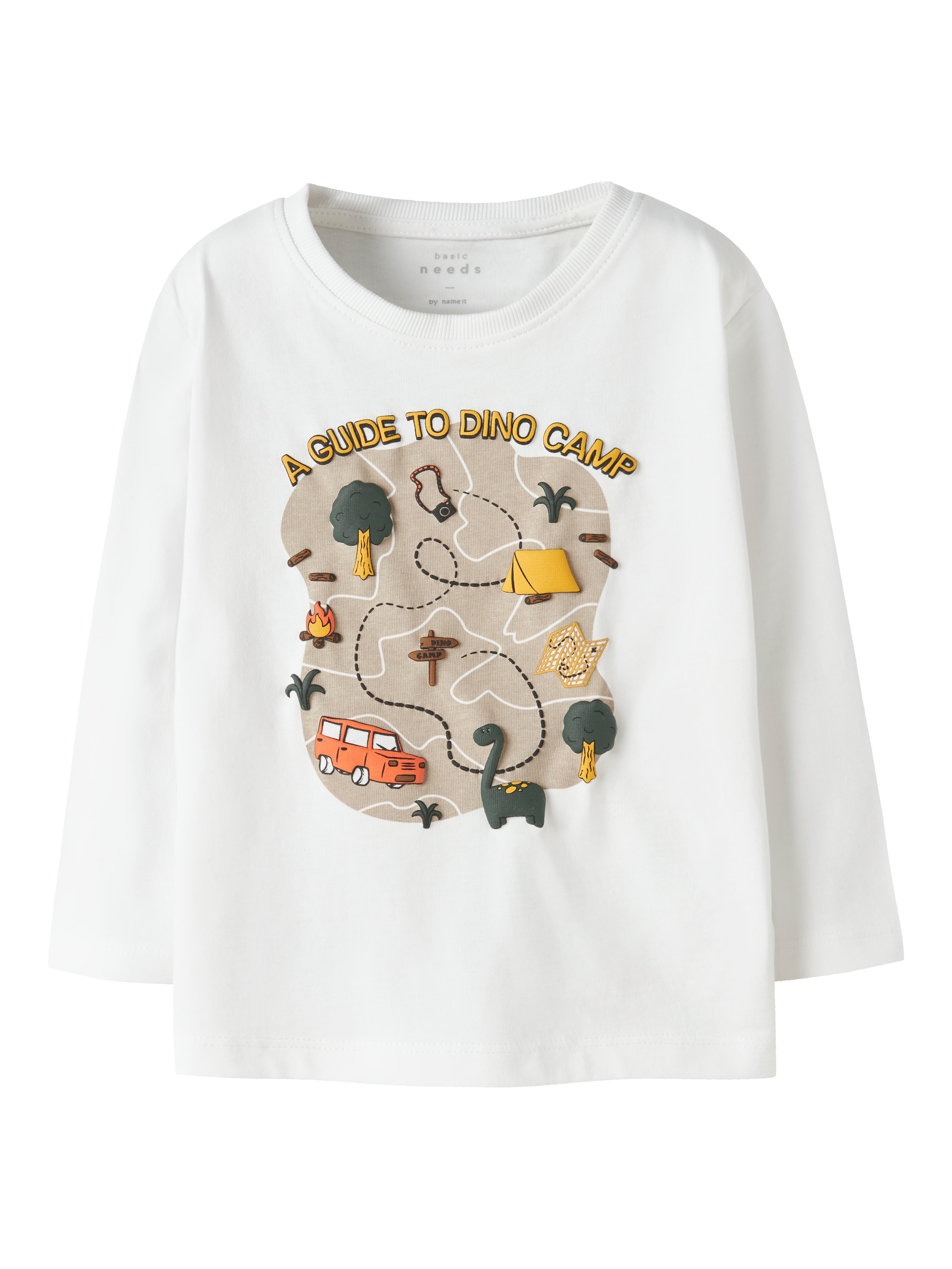 Camiseta Dino Camp Blanca Mini