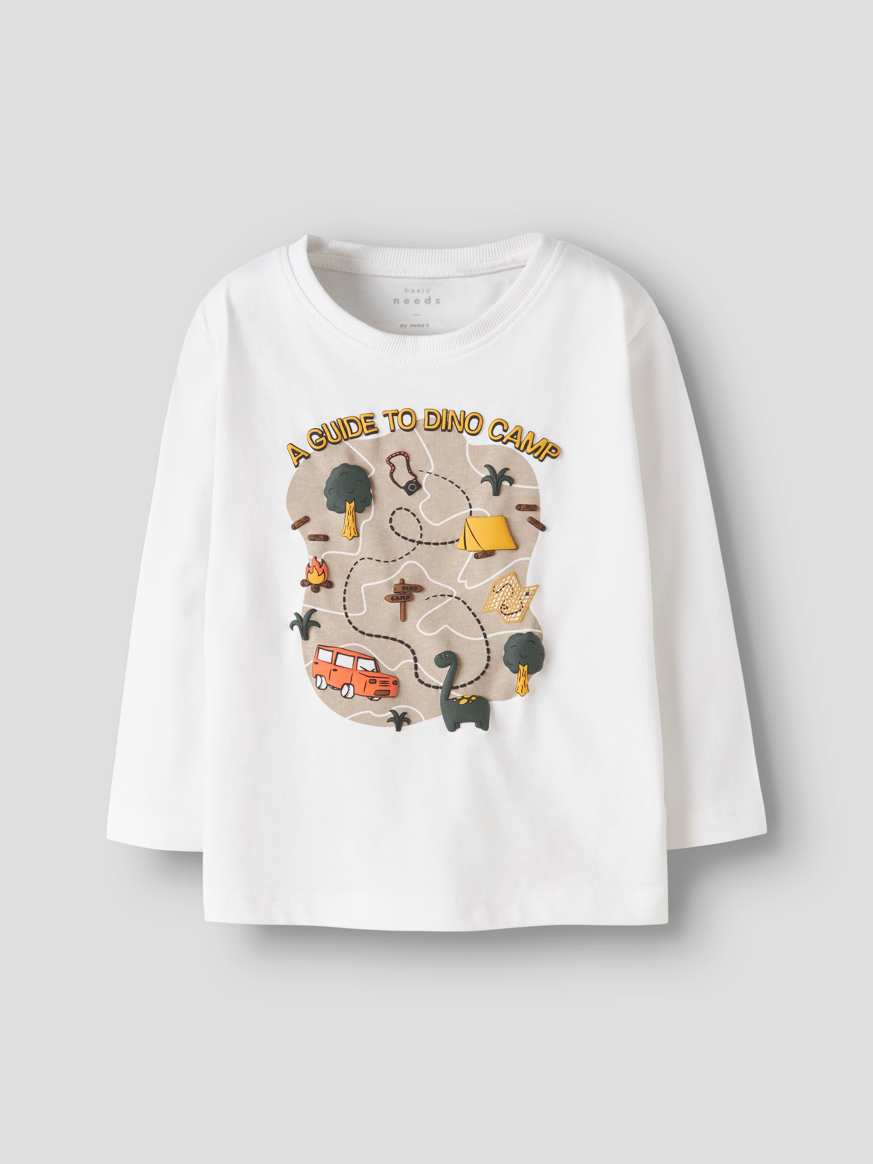 Camiseta Dino Camp Blanca Mini