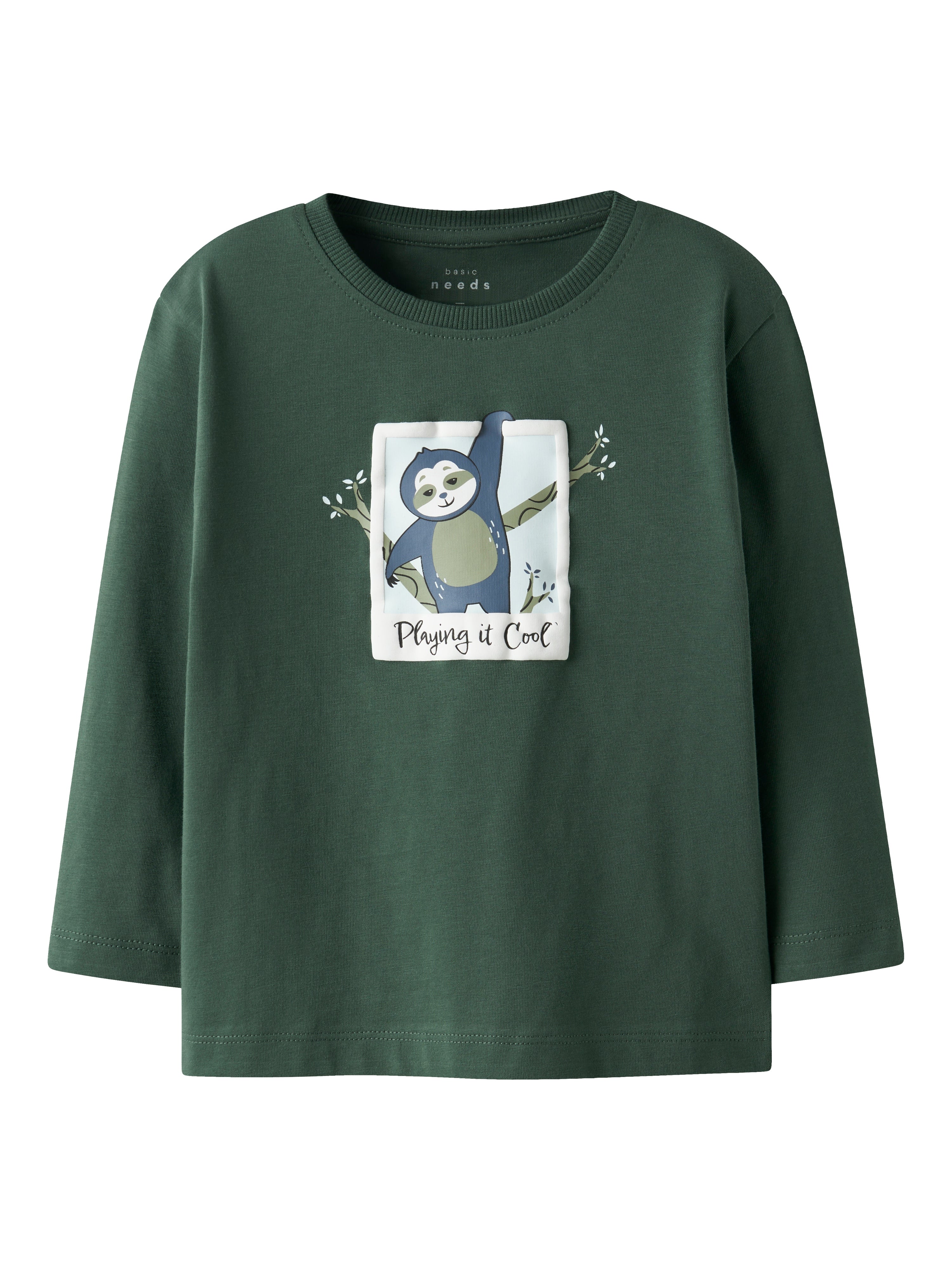 Camiseta Perezoso Verde Mini