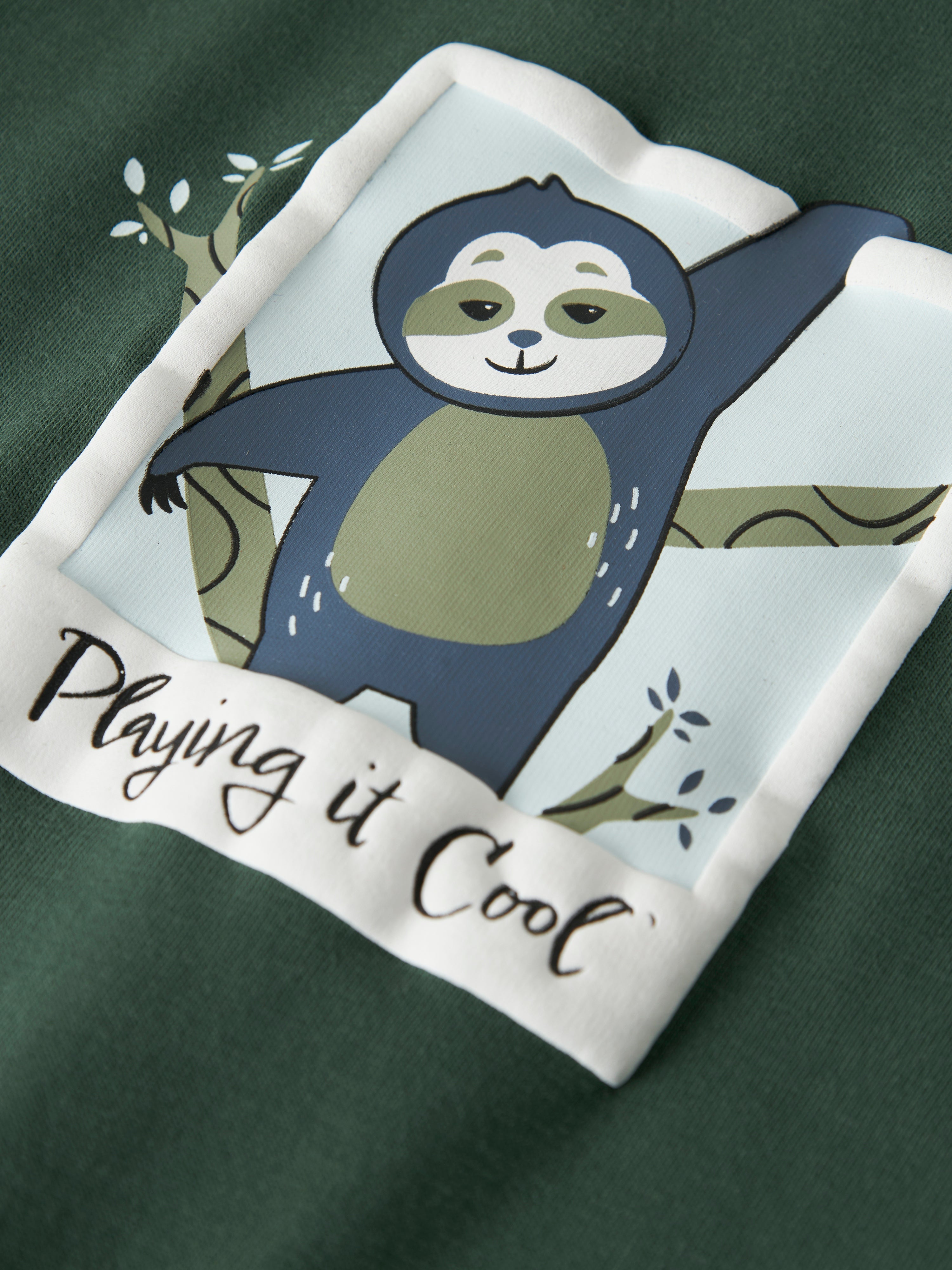 Camiseta Perezoso Verde Mini