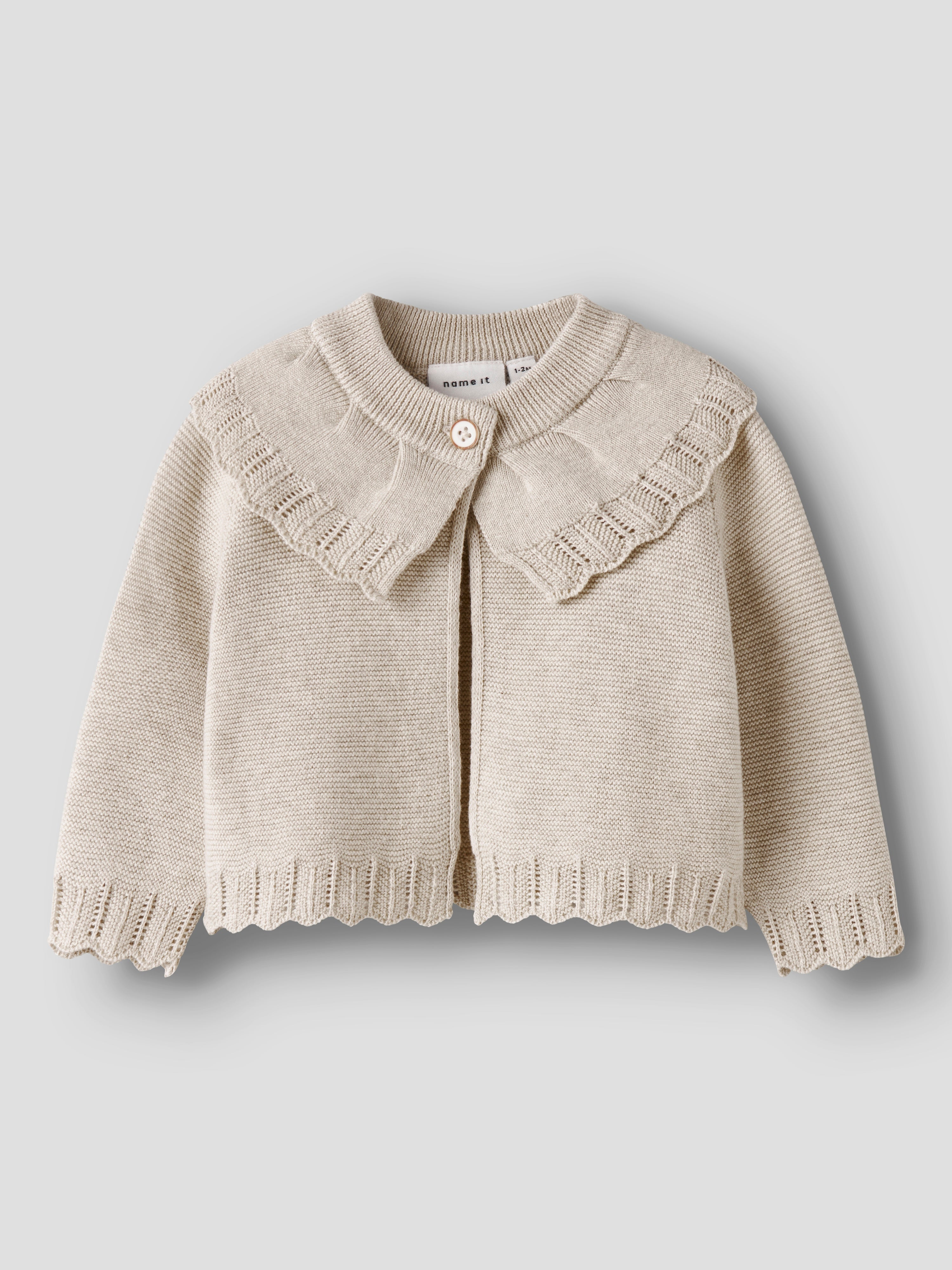 Cárdigan Calado Beige Bebé