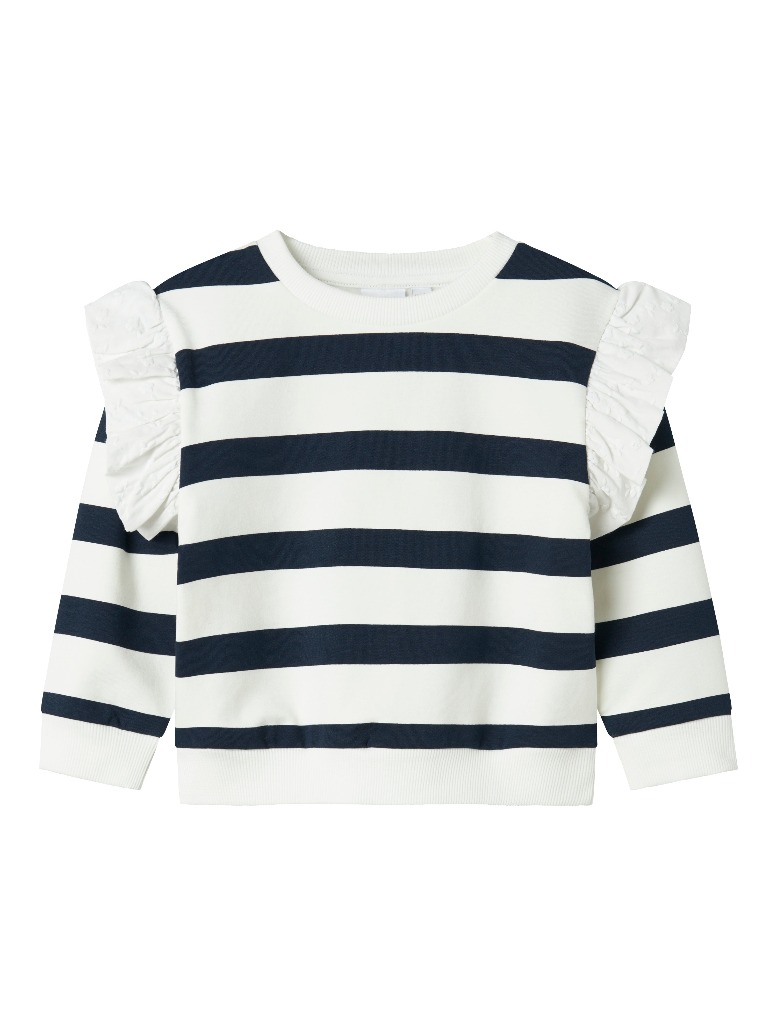 Sudadera Blanco/Marino Rayas Mini
