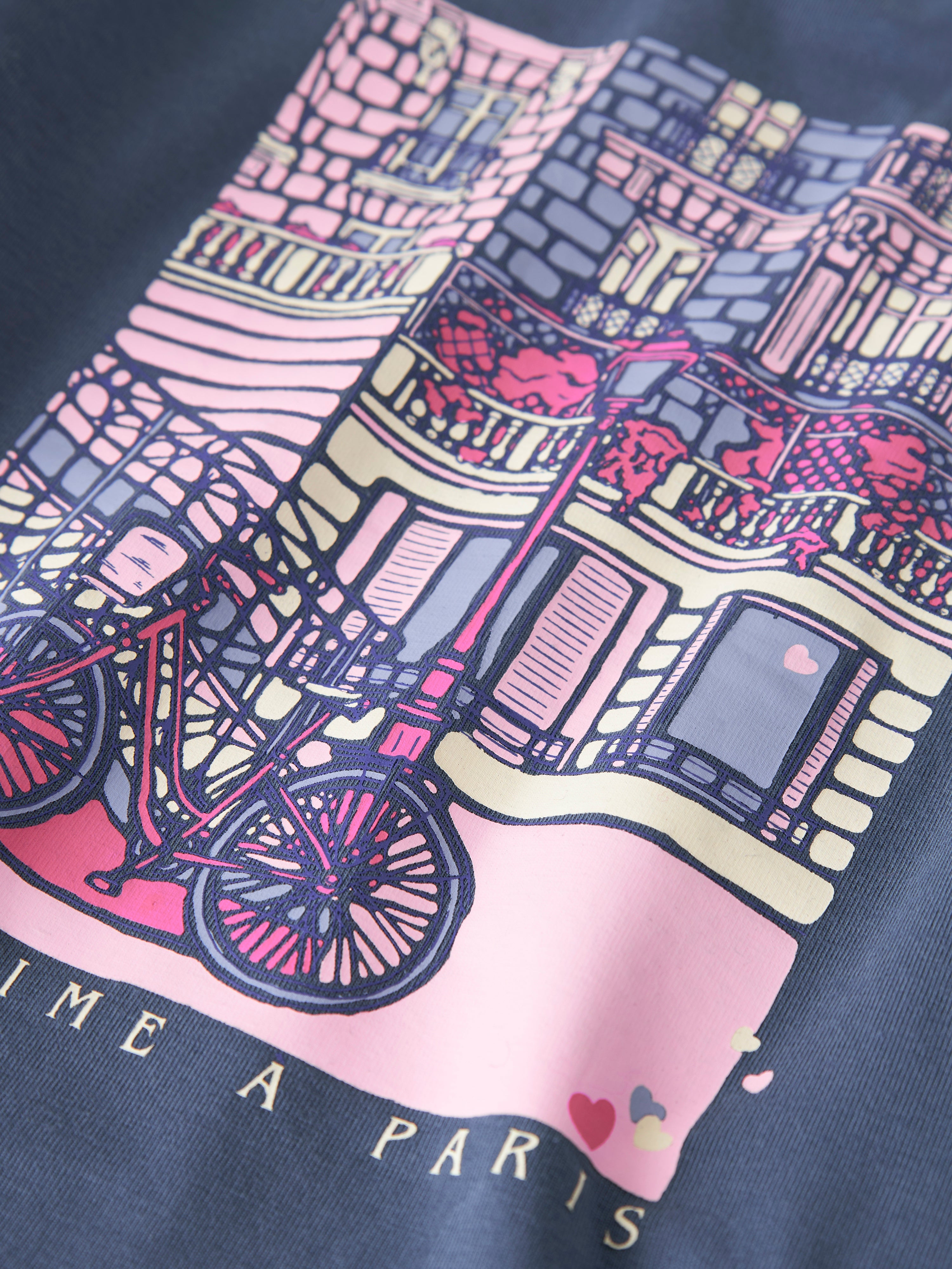 Camiseta Paris Azul Mini