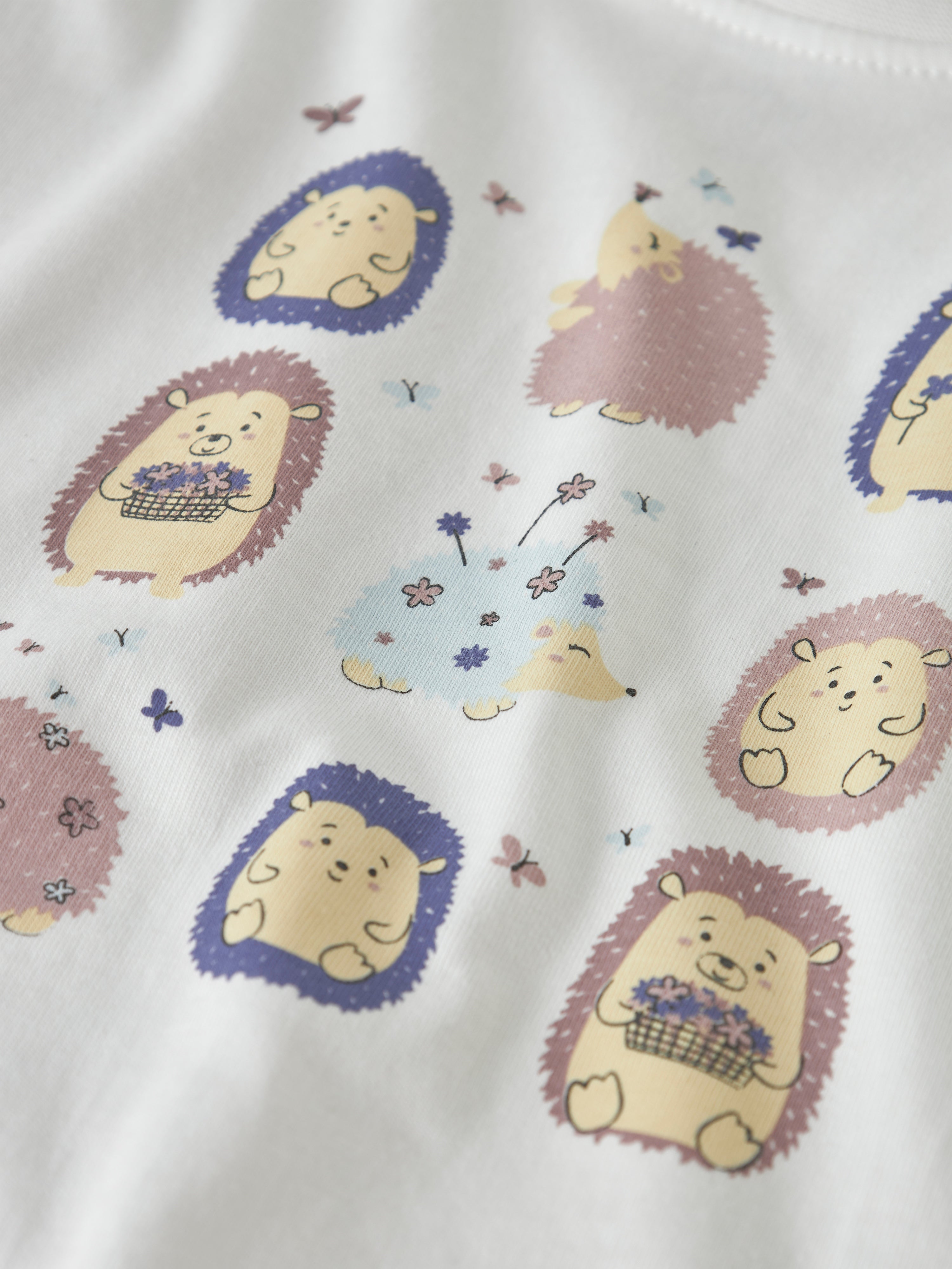Camiseta Erizo Blanca Mini