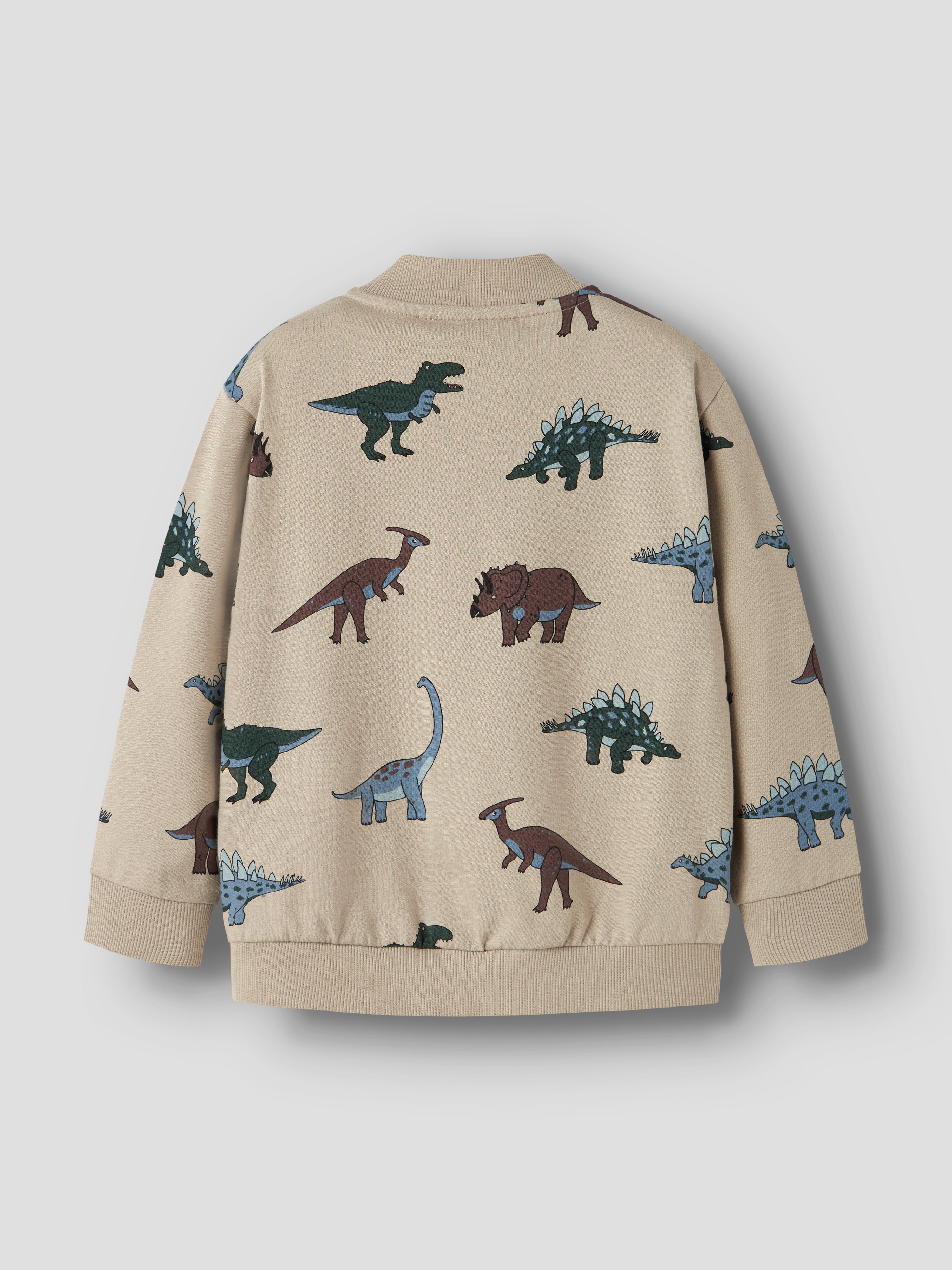 Sudadera Cremallera Animalitos Beige Mini