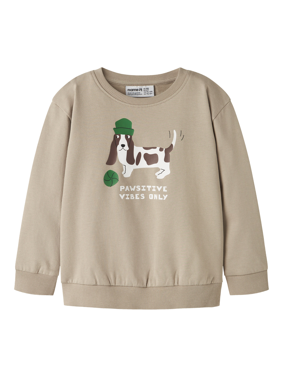 Sudadera Perrito Beige Mini