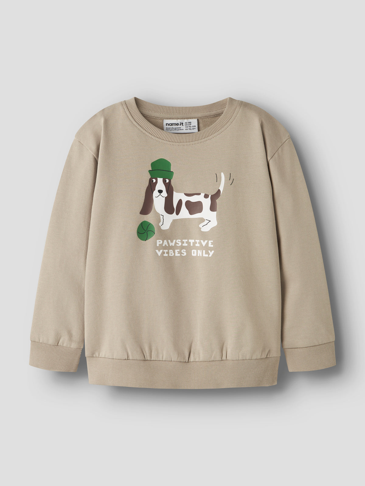 Sudadera Perrito Beige Mini