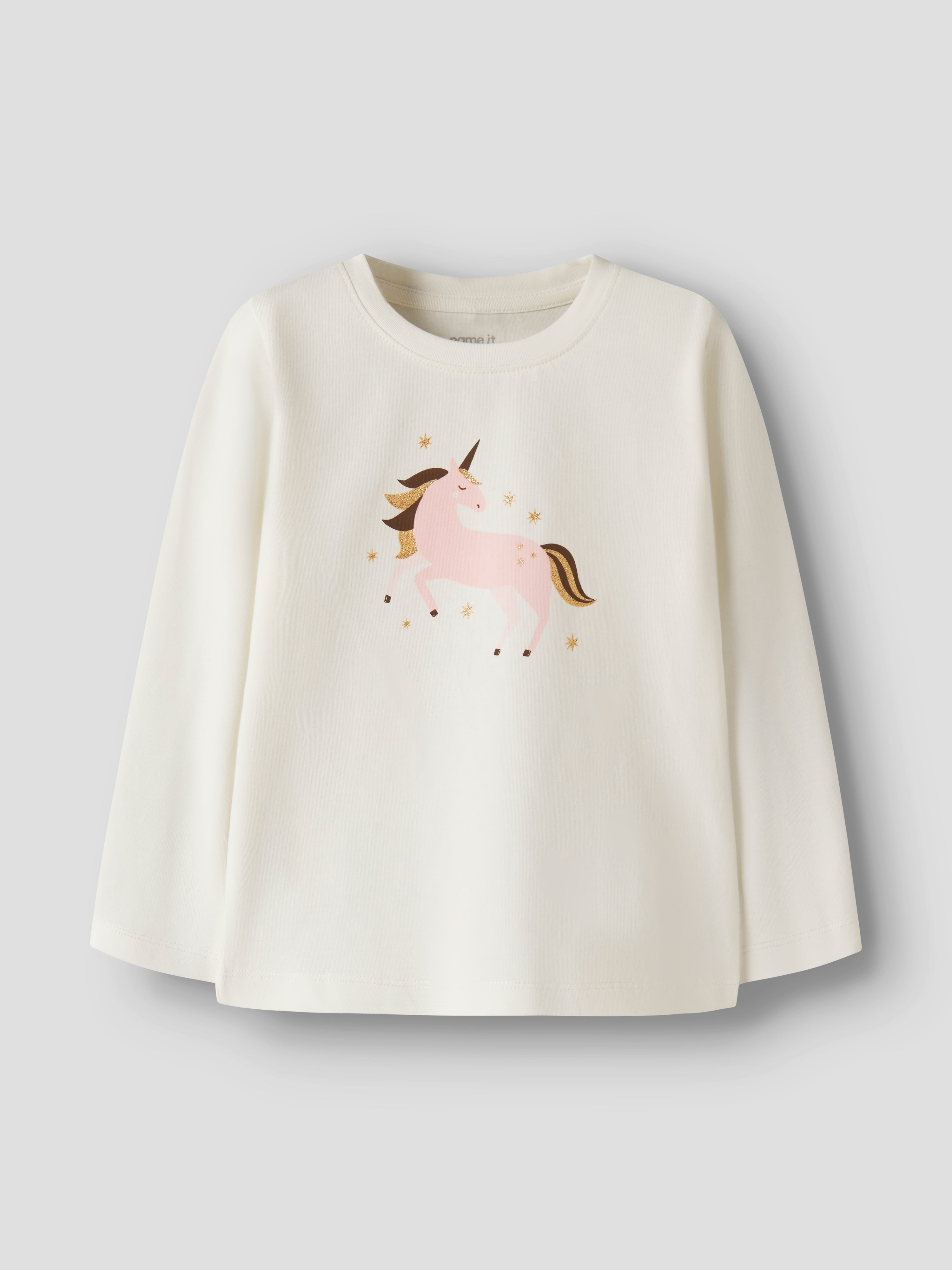 Camiseta Unicornio Blanca Mini