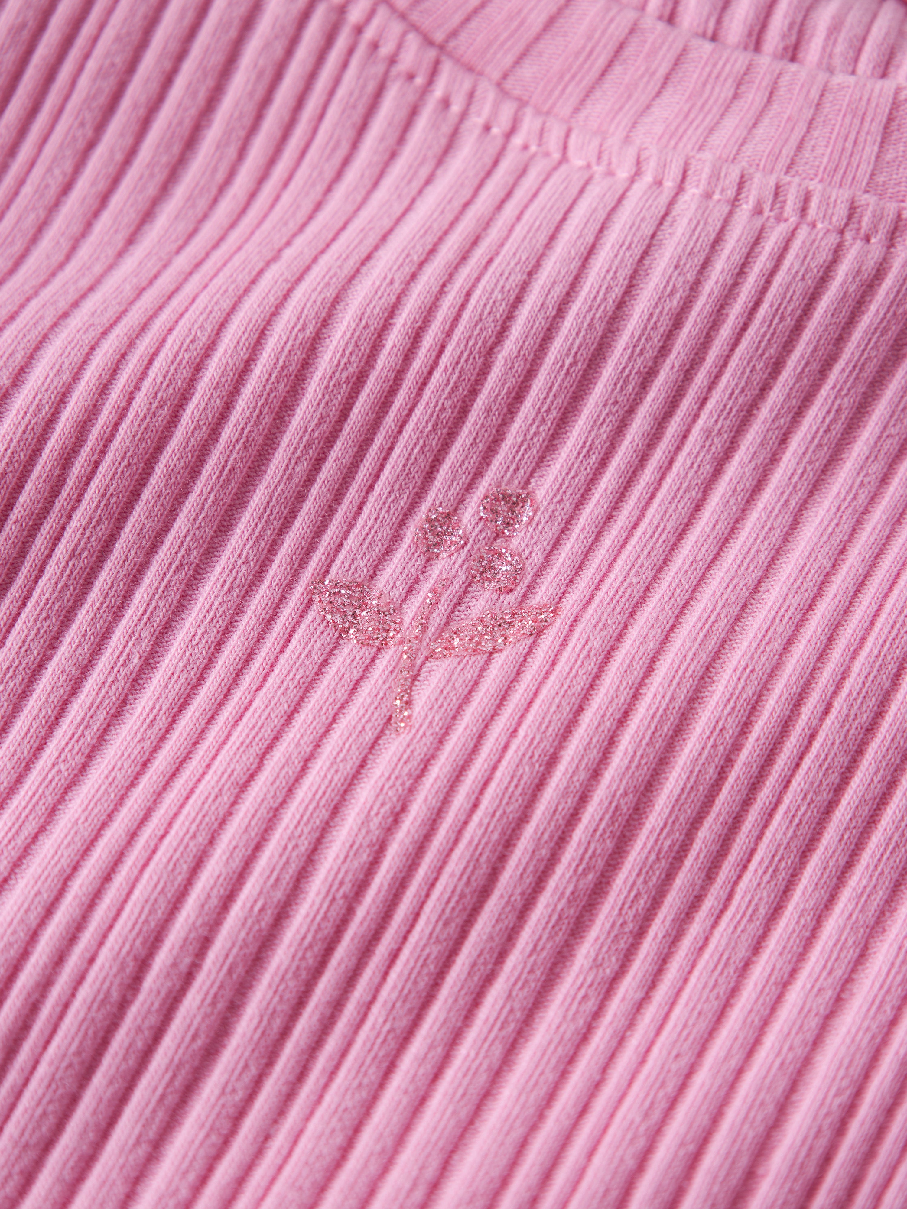 Camiseta Rosa Canalé Volantes Mini