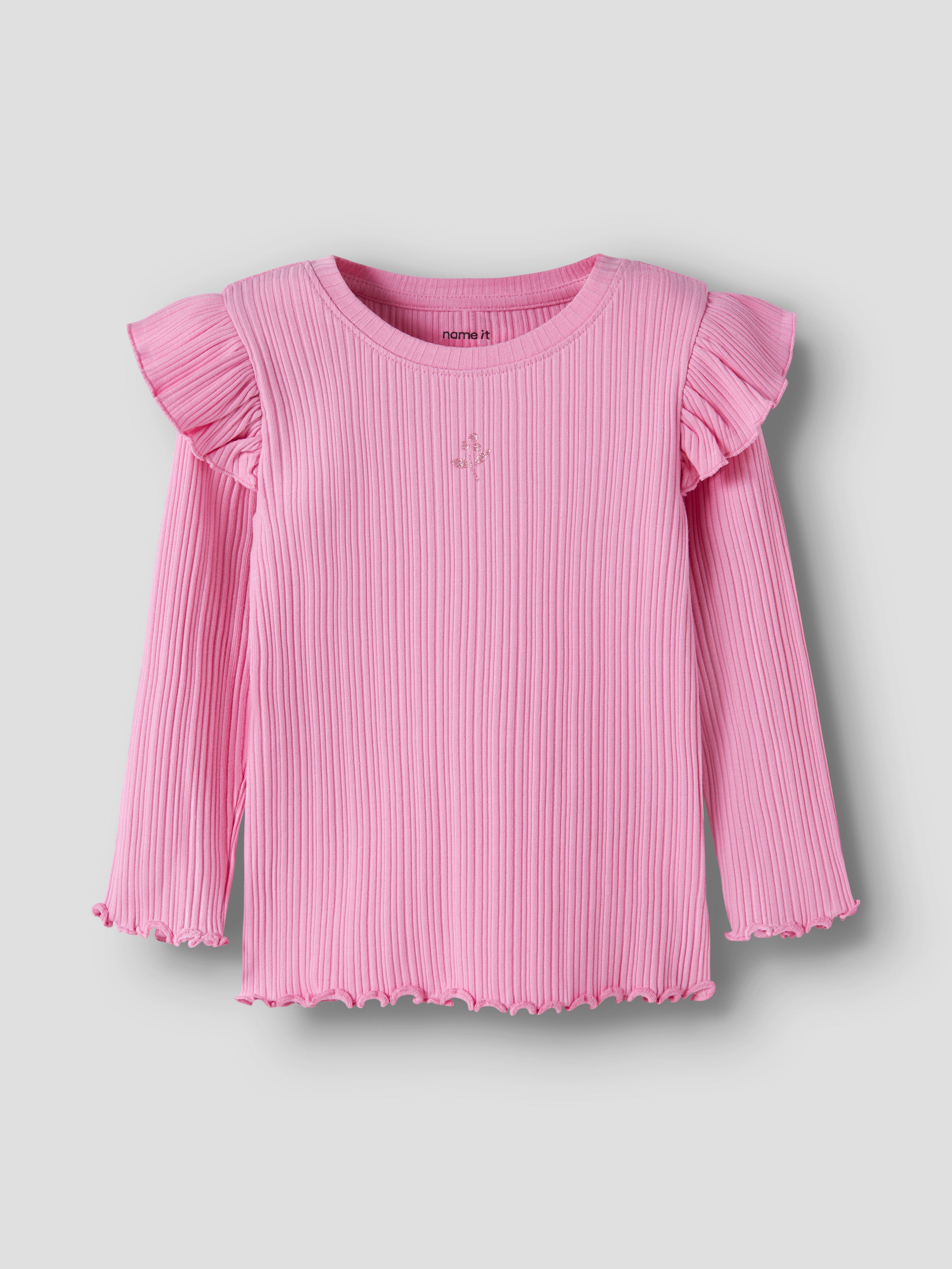 Camiseta Rosa Canalé Volantes Mini