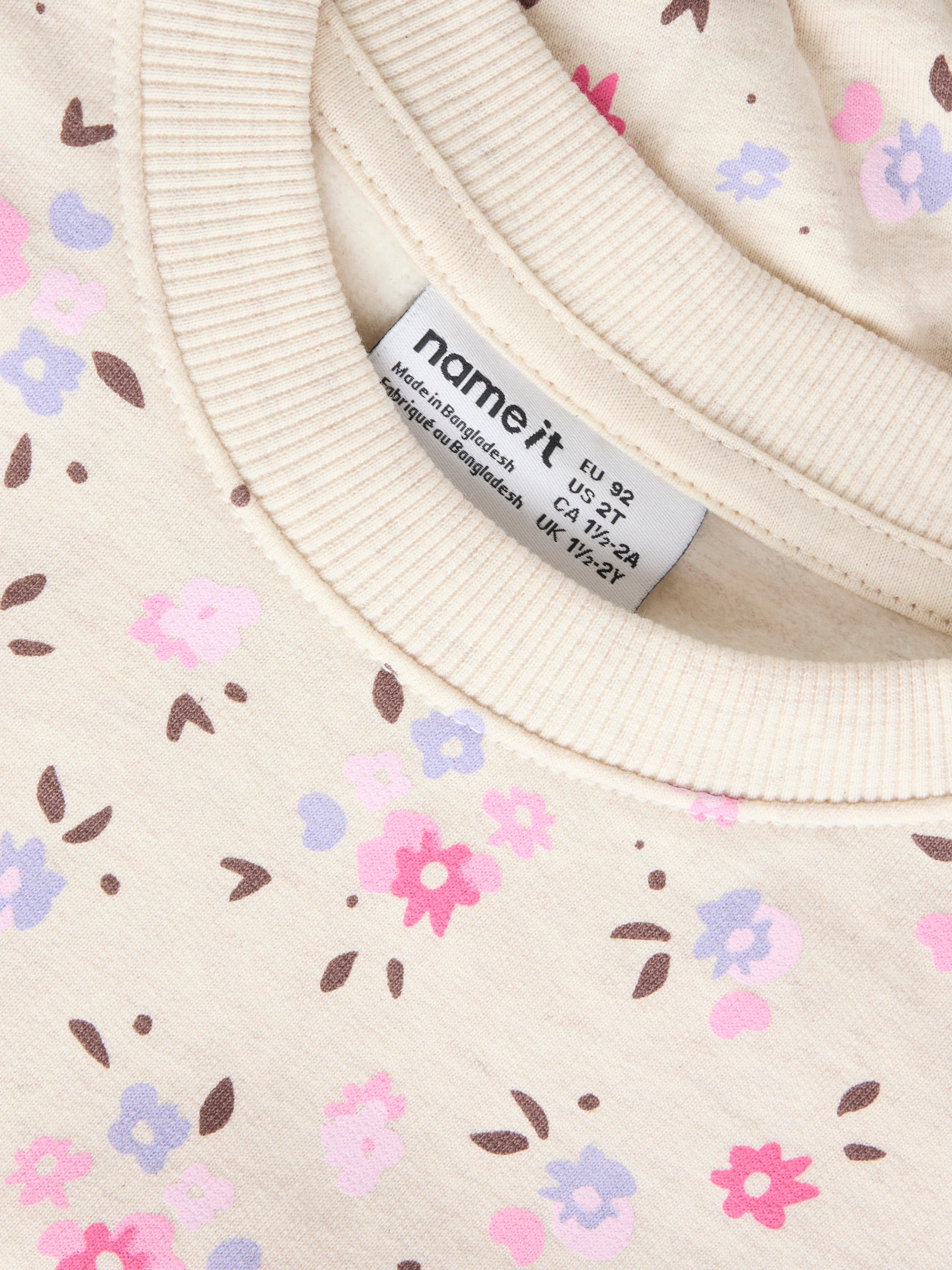Sudadera Floral Mini