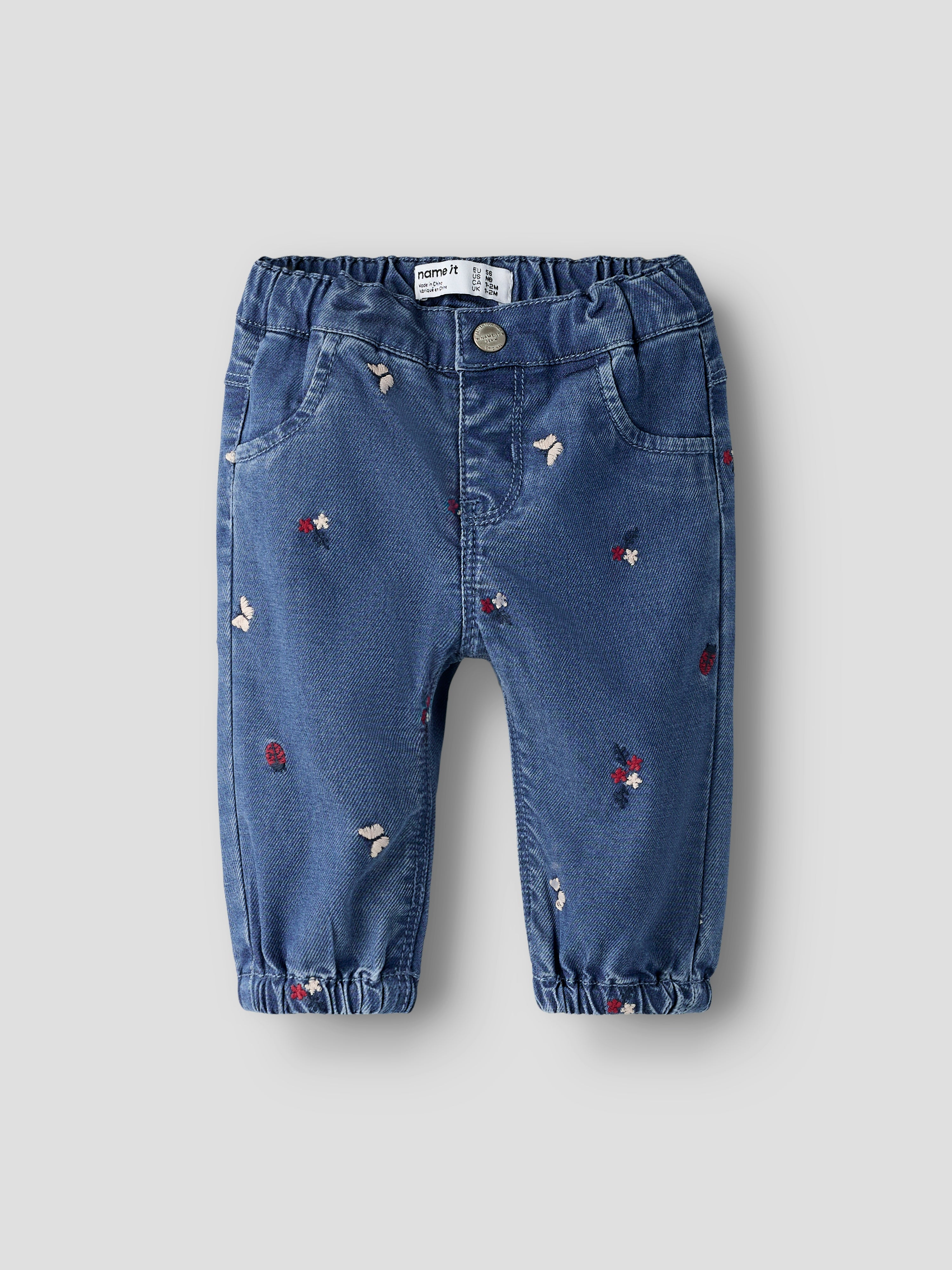 Pantalón Denim Mariposa Bebé