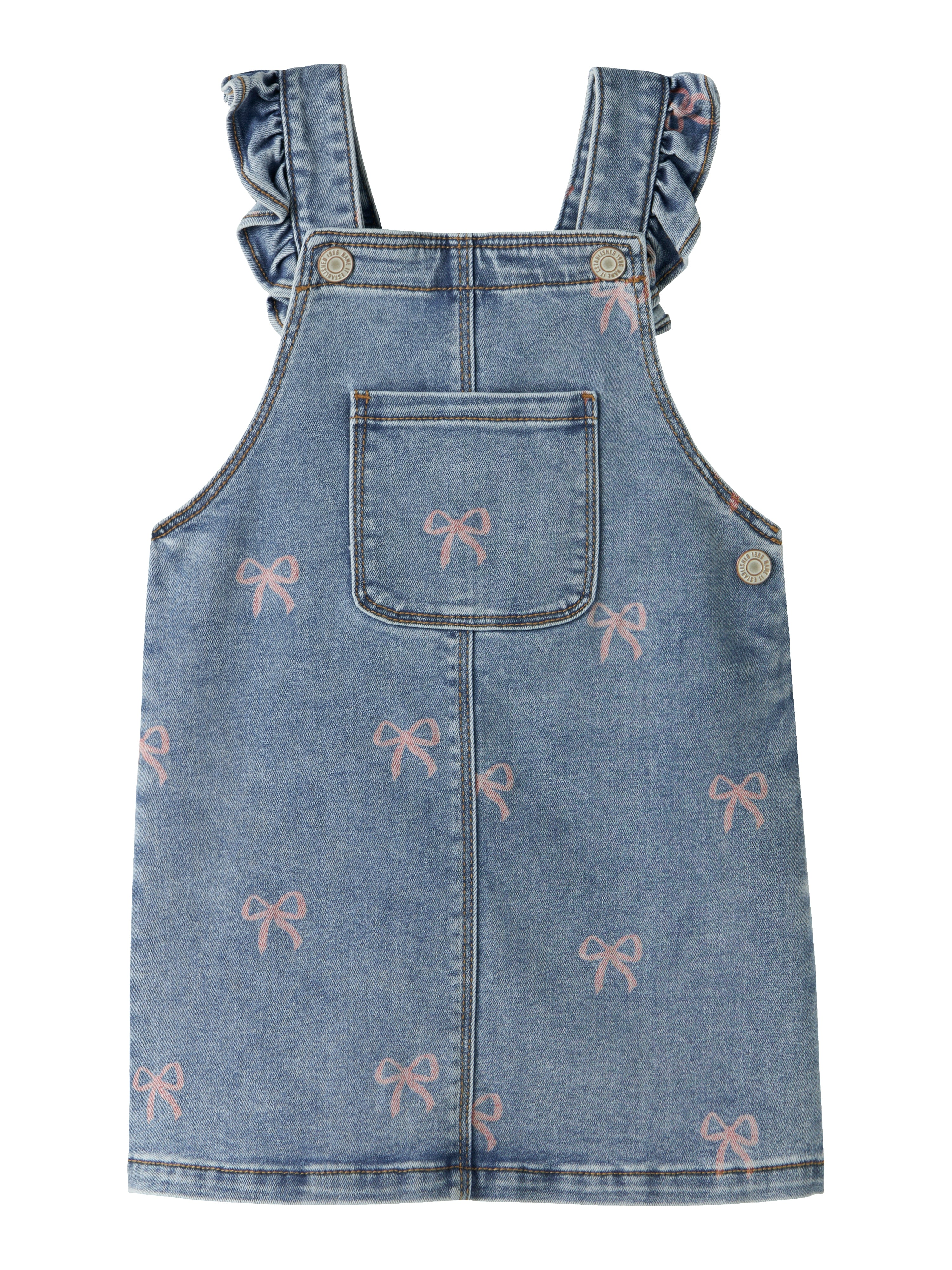 Vestido Denim Lazos Mini