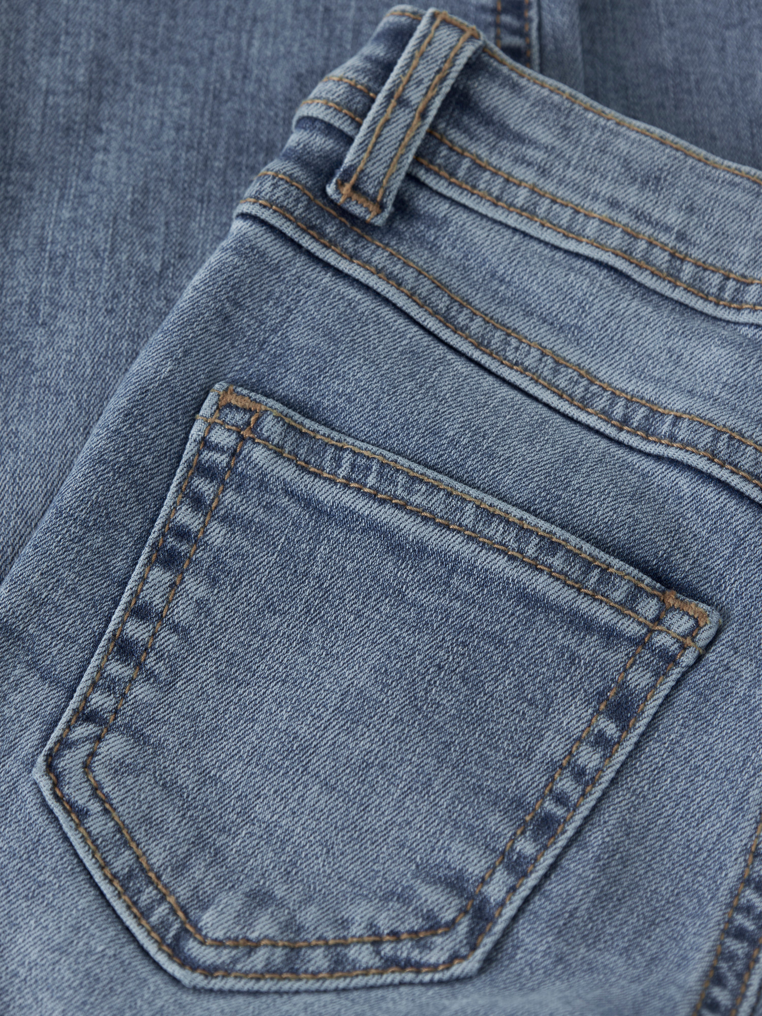Jeans Straight Medium Blue Mini