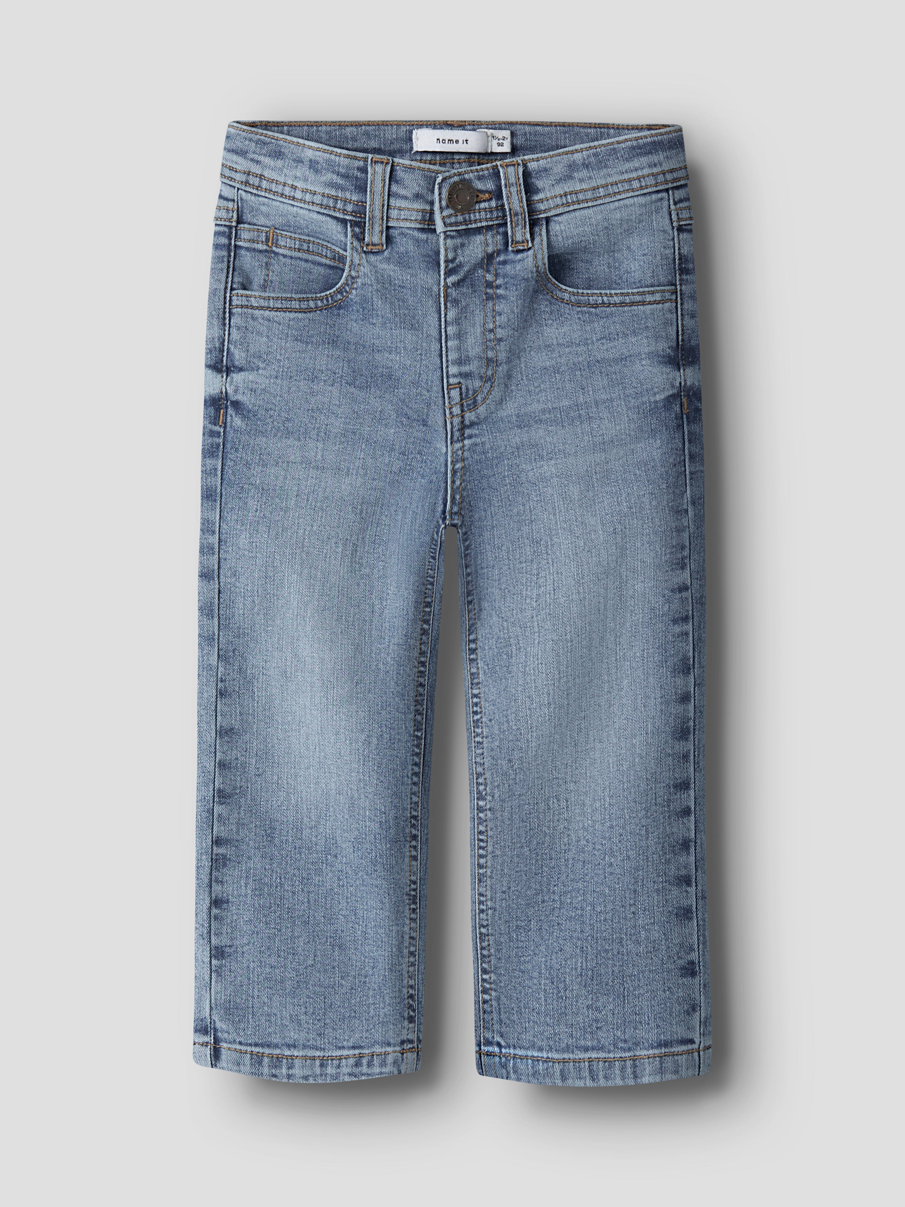 Jeans Straight Medium Blue Mini