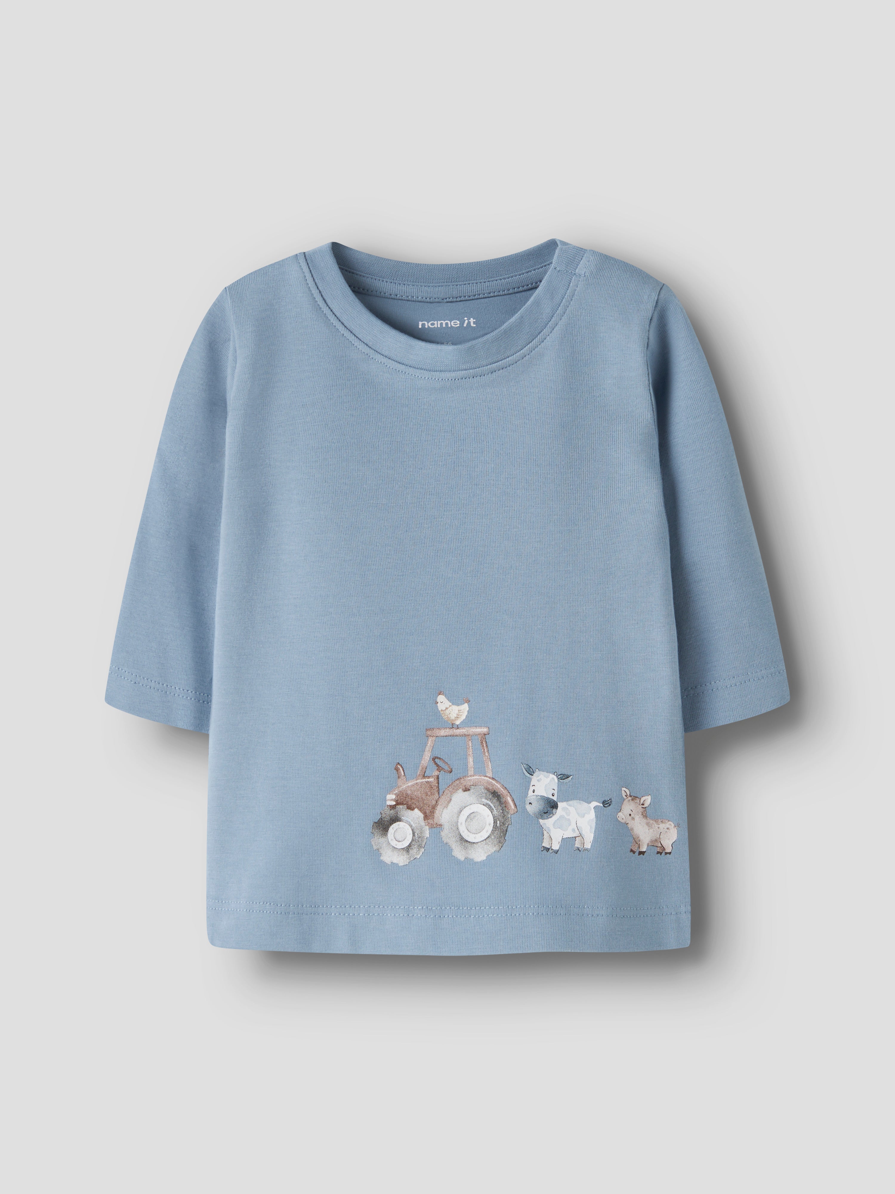 Camiseta Vaquita Azul Bebé