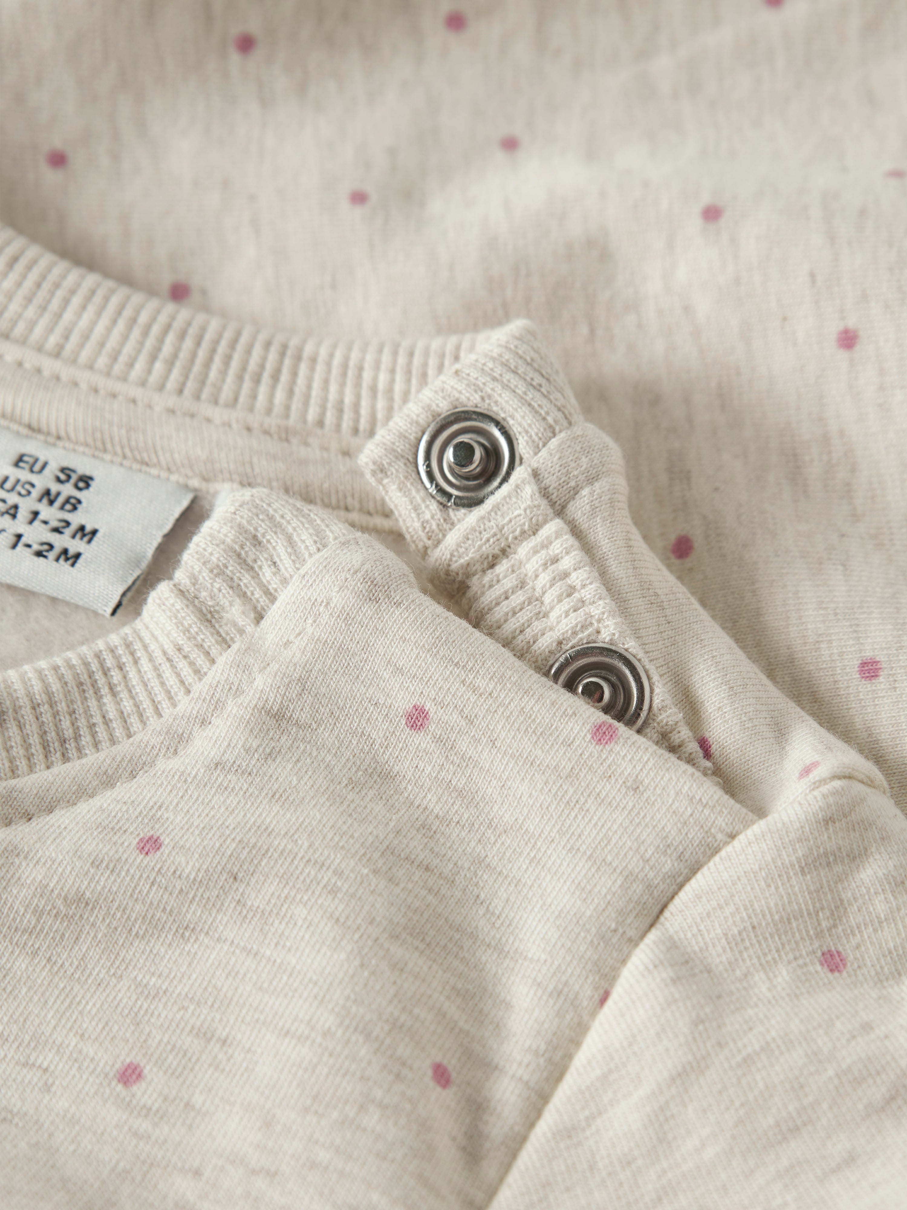 Sudadera Beige Lunares Bebé