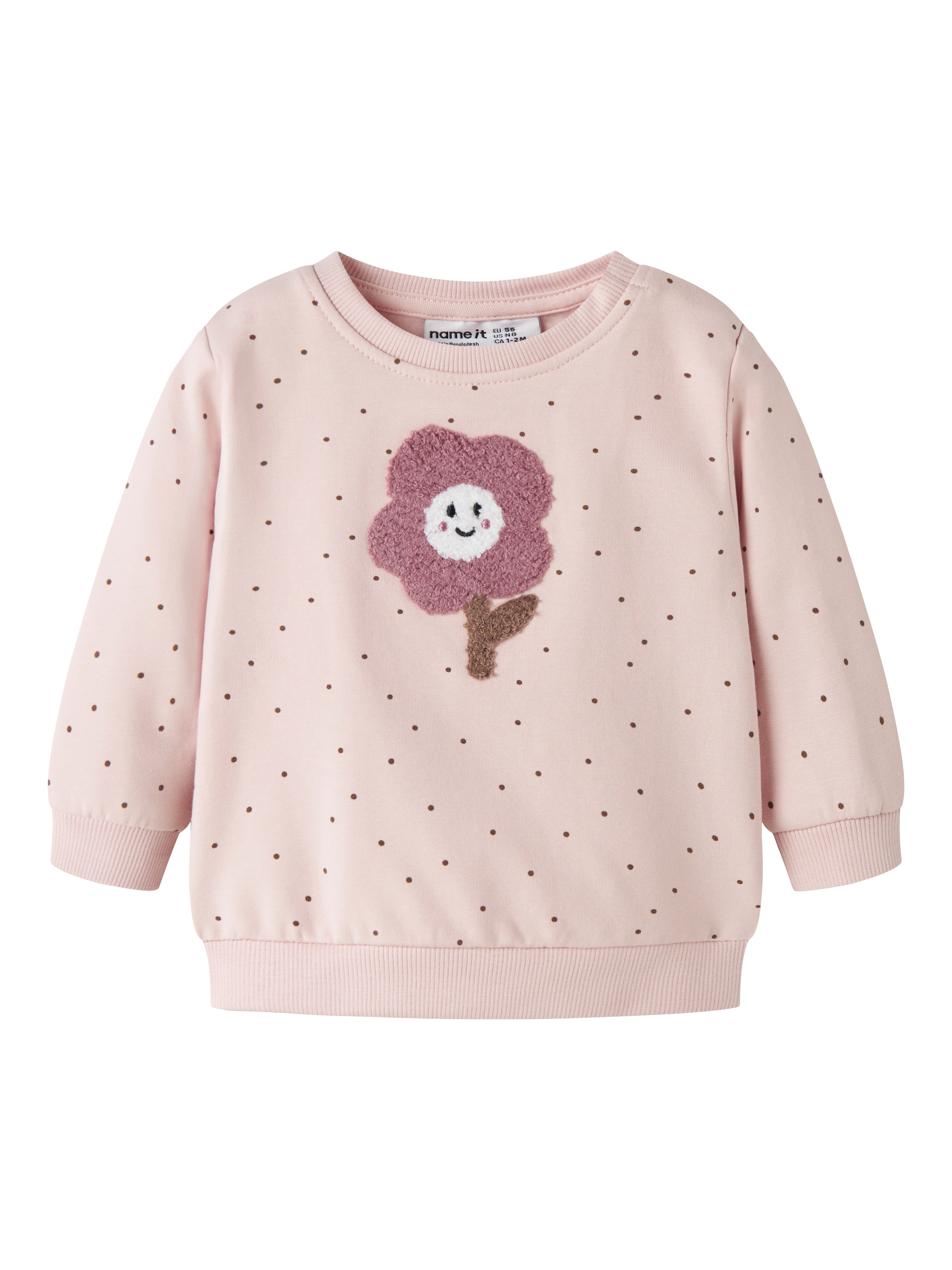 Sudadera Rosa Lunares Bebé