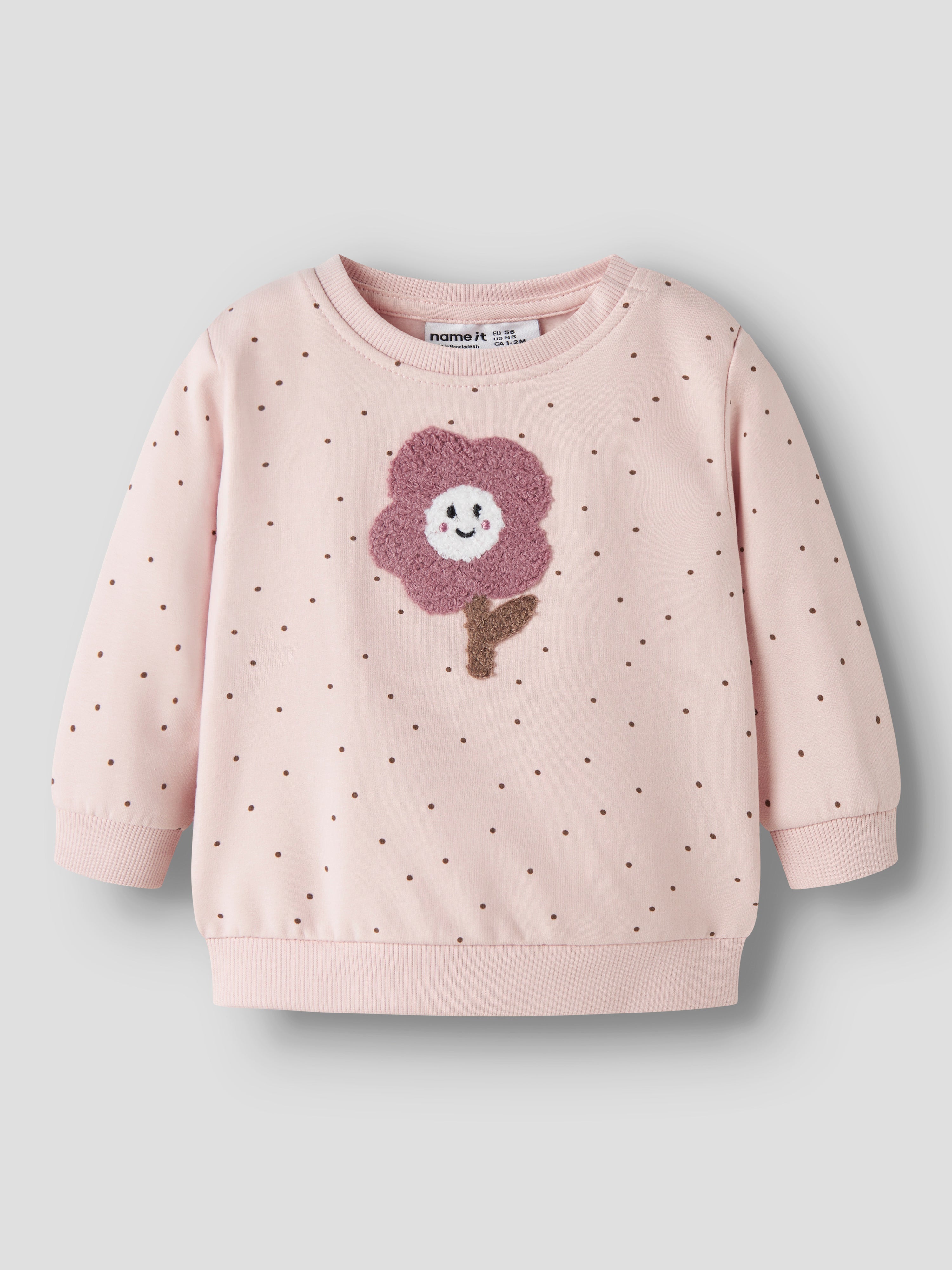 Sudadera Rosa Lunares Bebé