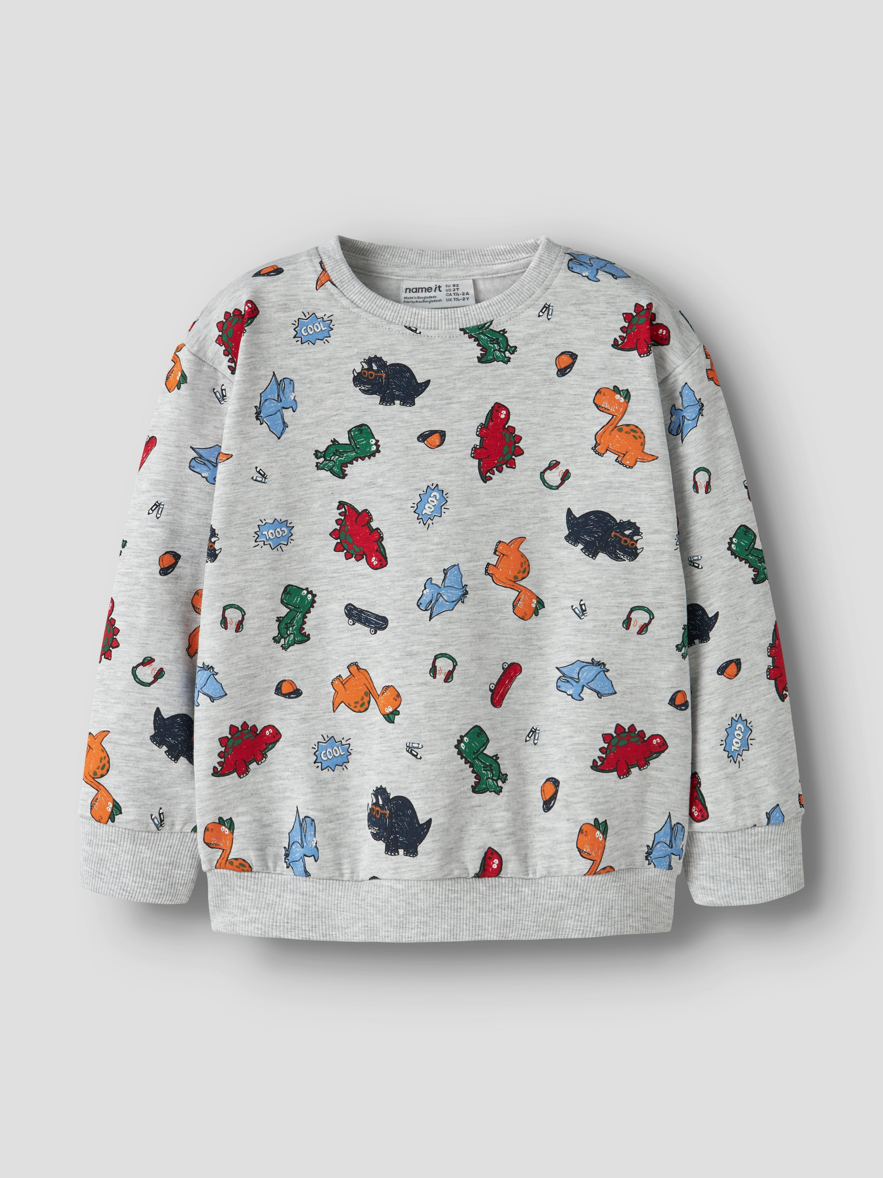 Sudadera Animalitos Gris Mini