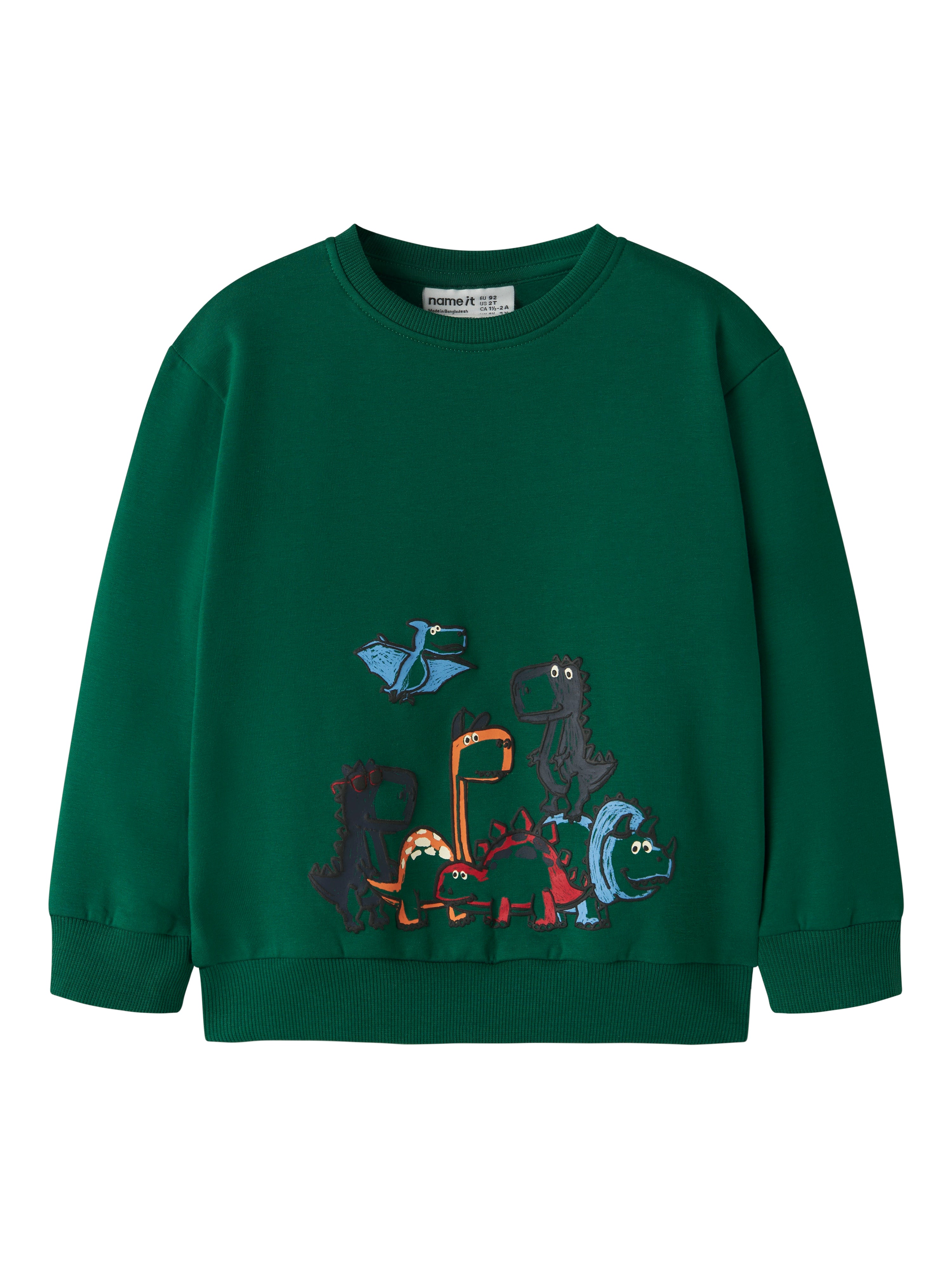 Sudadera Animalitos Verde Oscuro Mini
