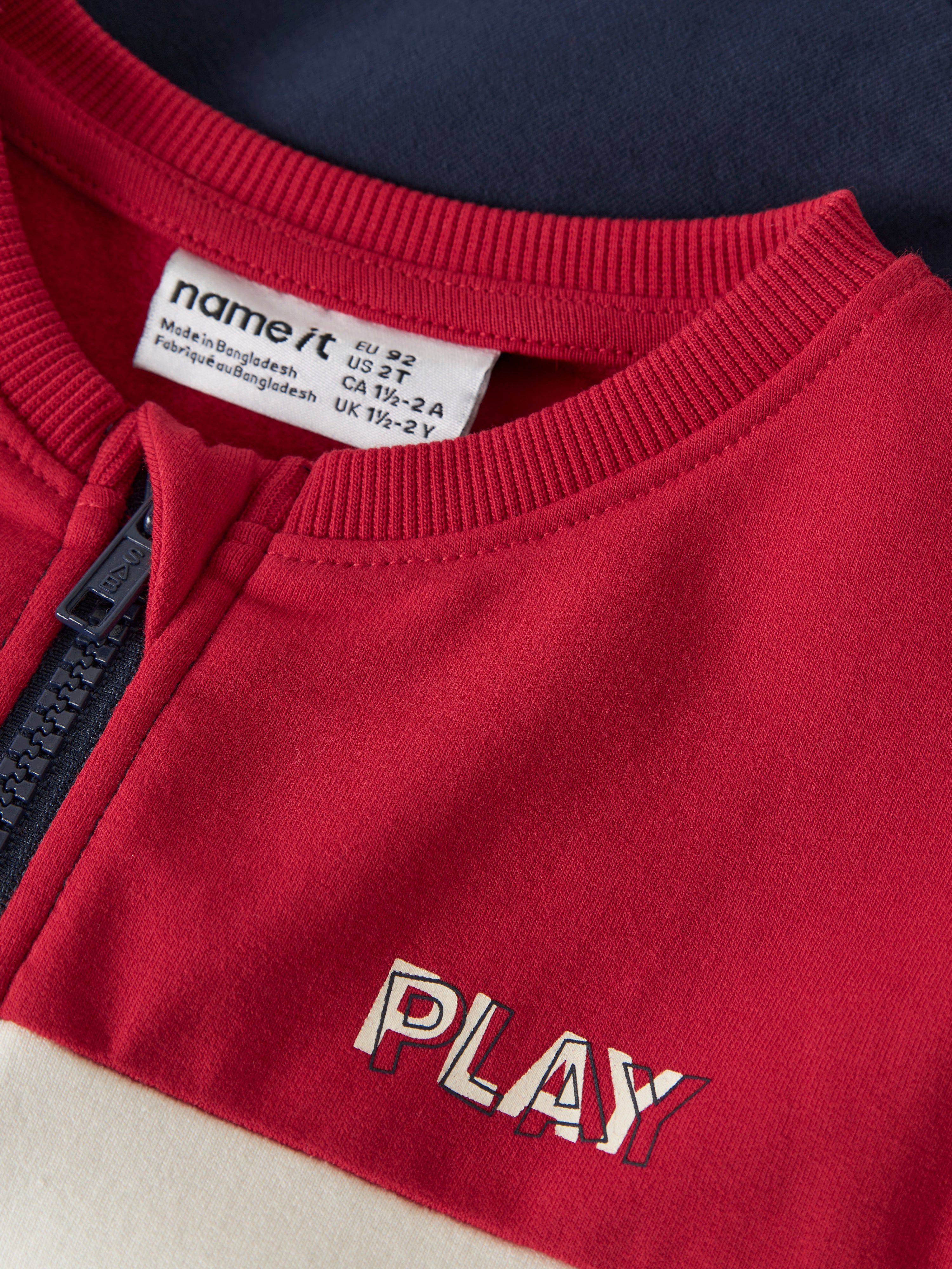Sudadera Cremallera Marino Mini