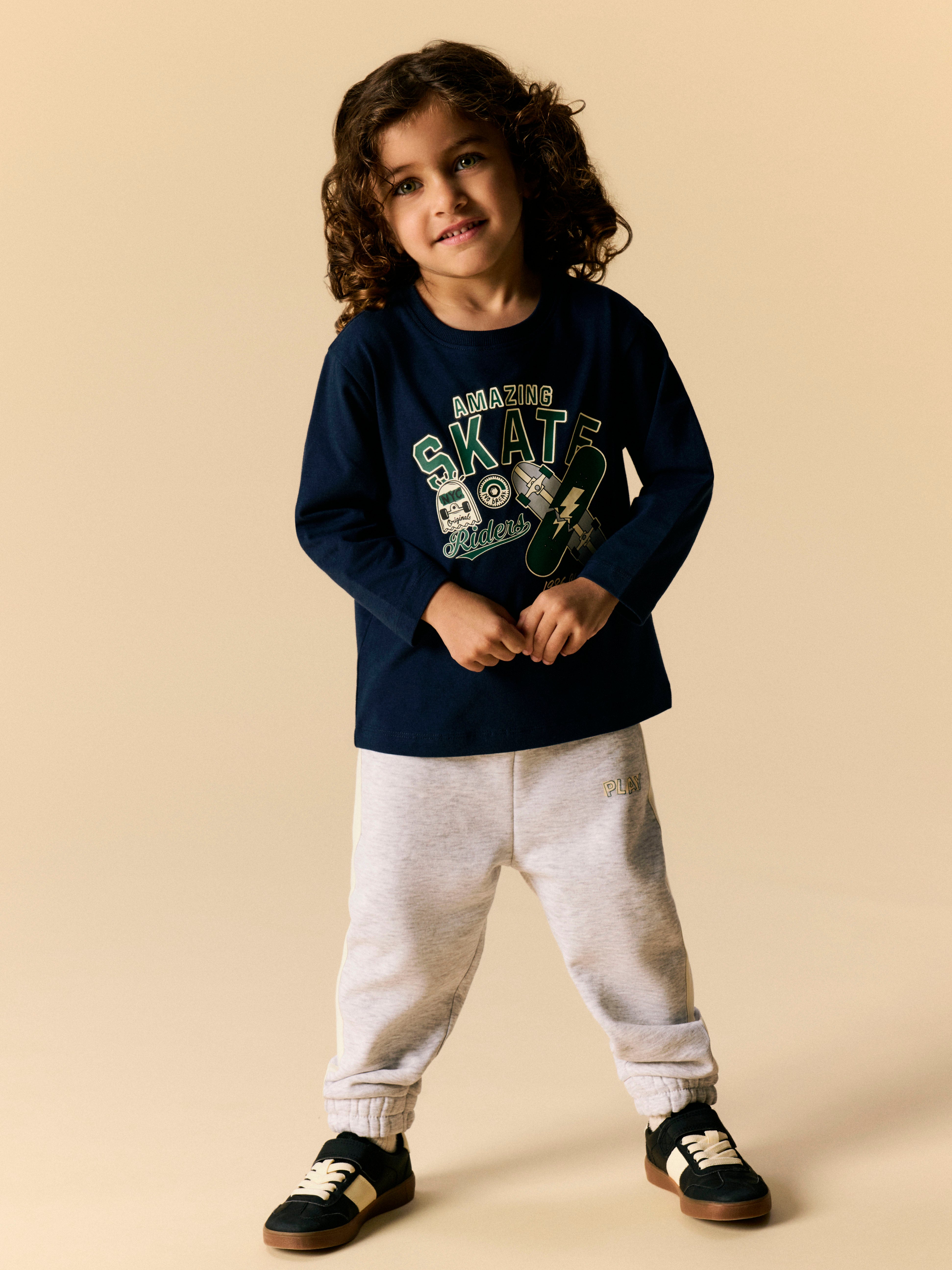 Pantalón Play Gris Mini