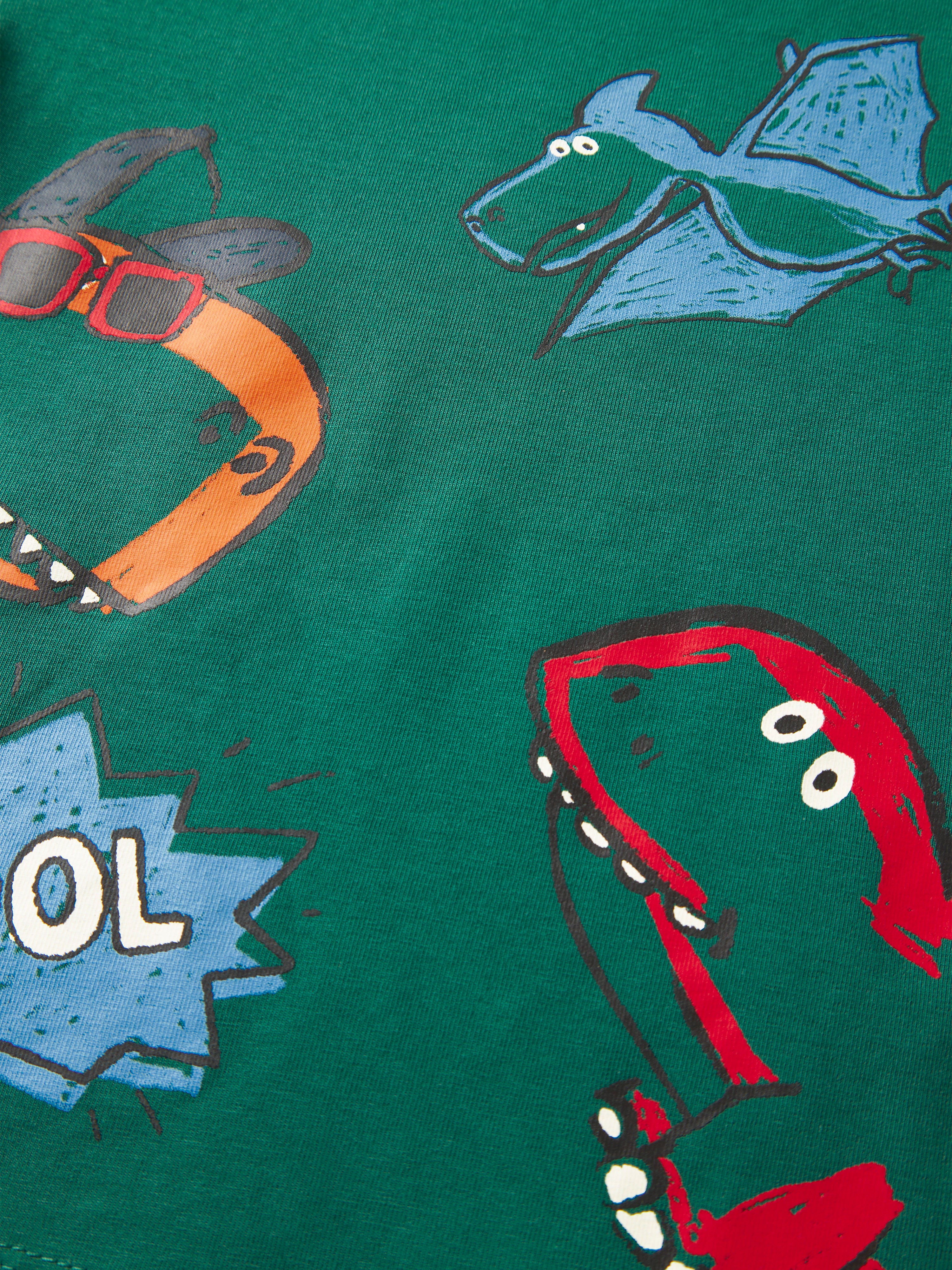 Camiseta Dibujos Verde Mini