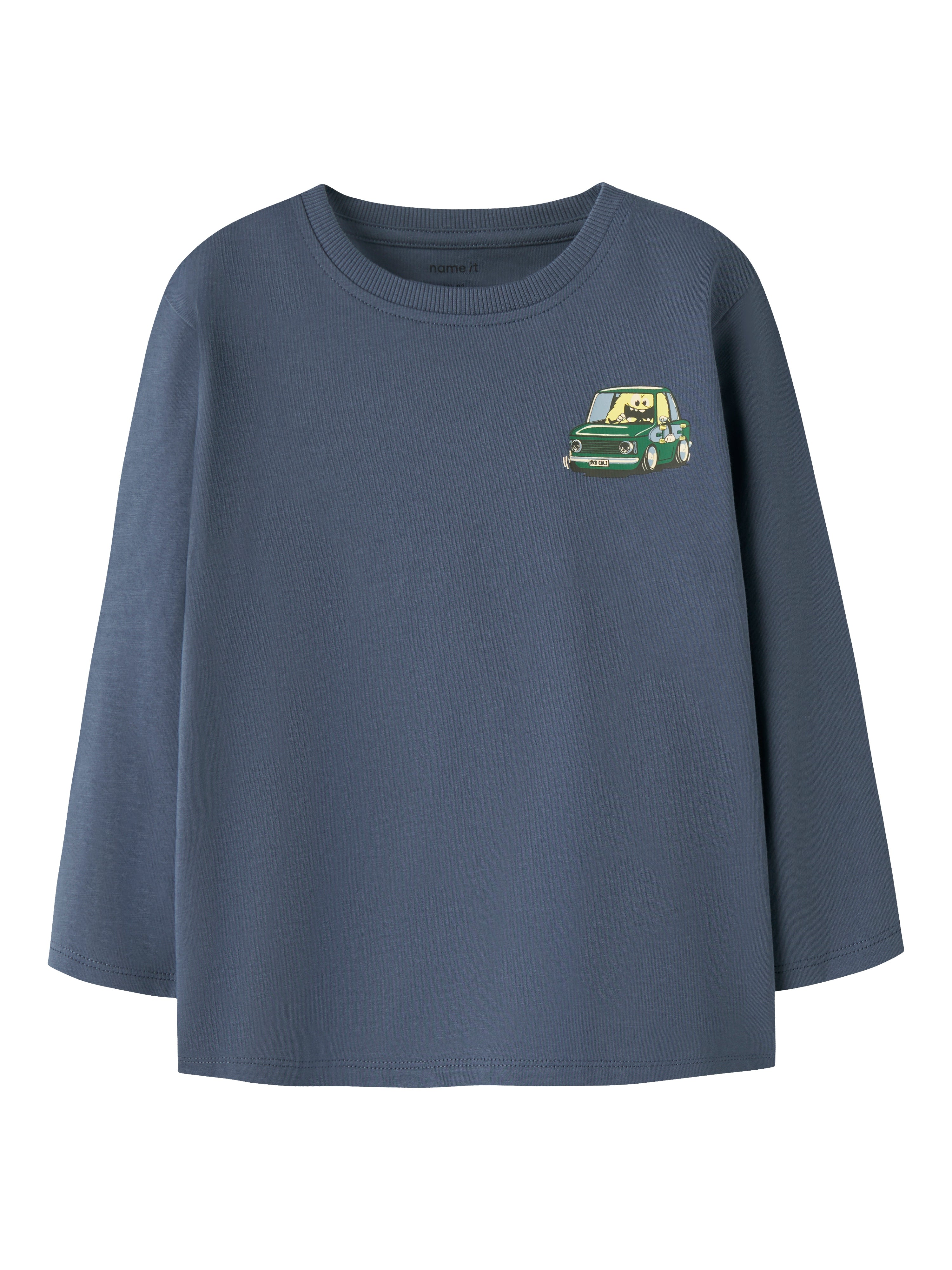 Camiseta Azul Coche Monster Mini