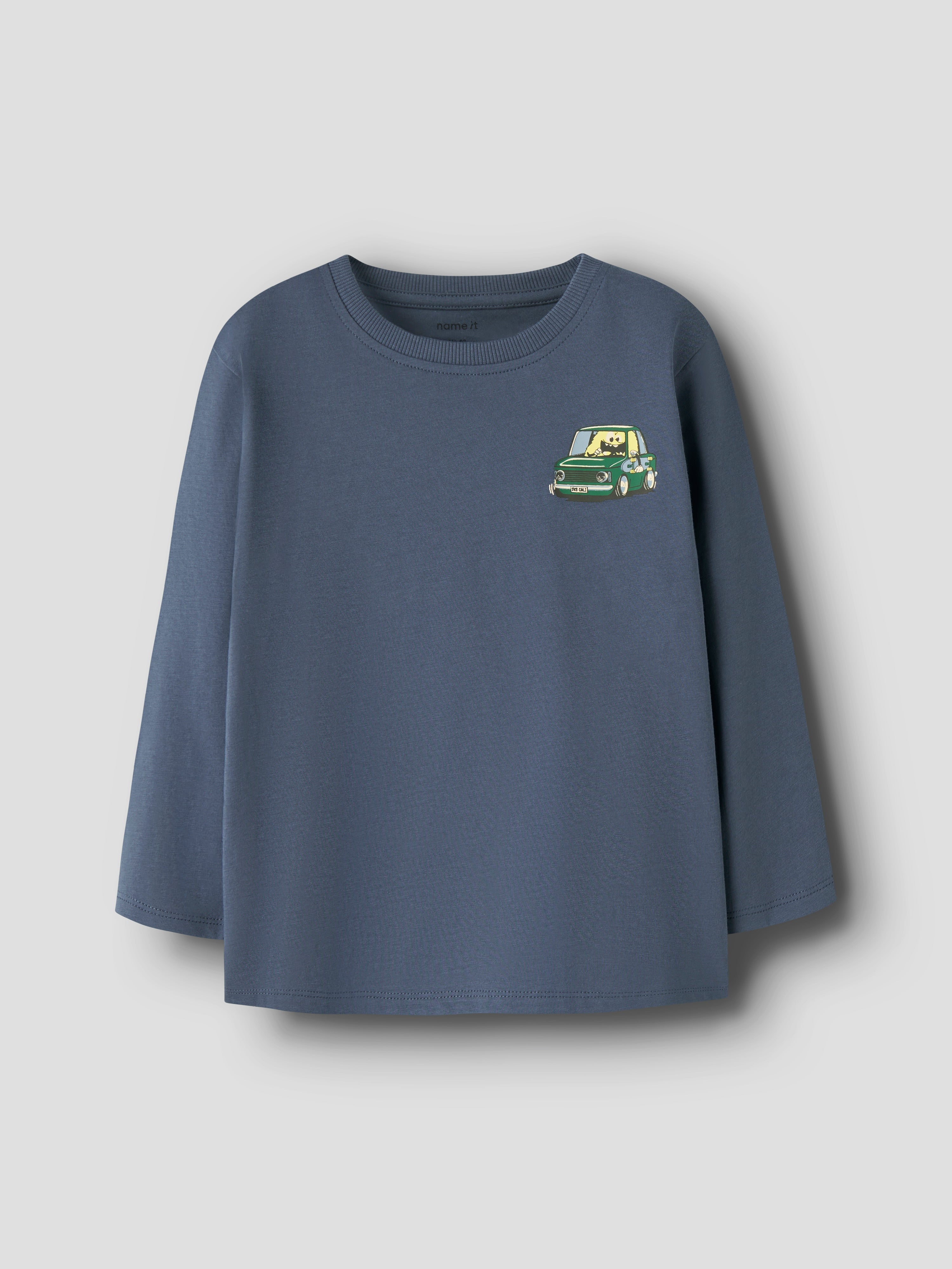 Camiseta Azul Coche Monster Mini