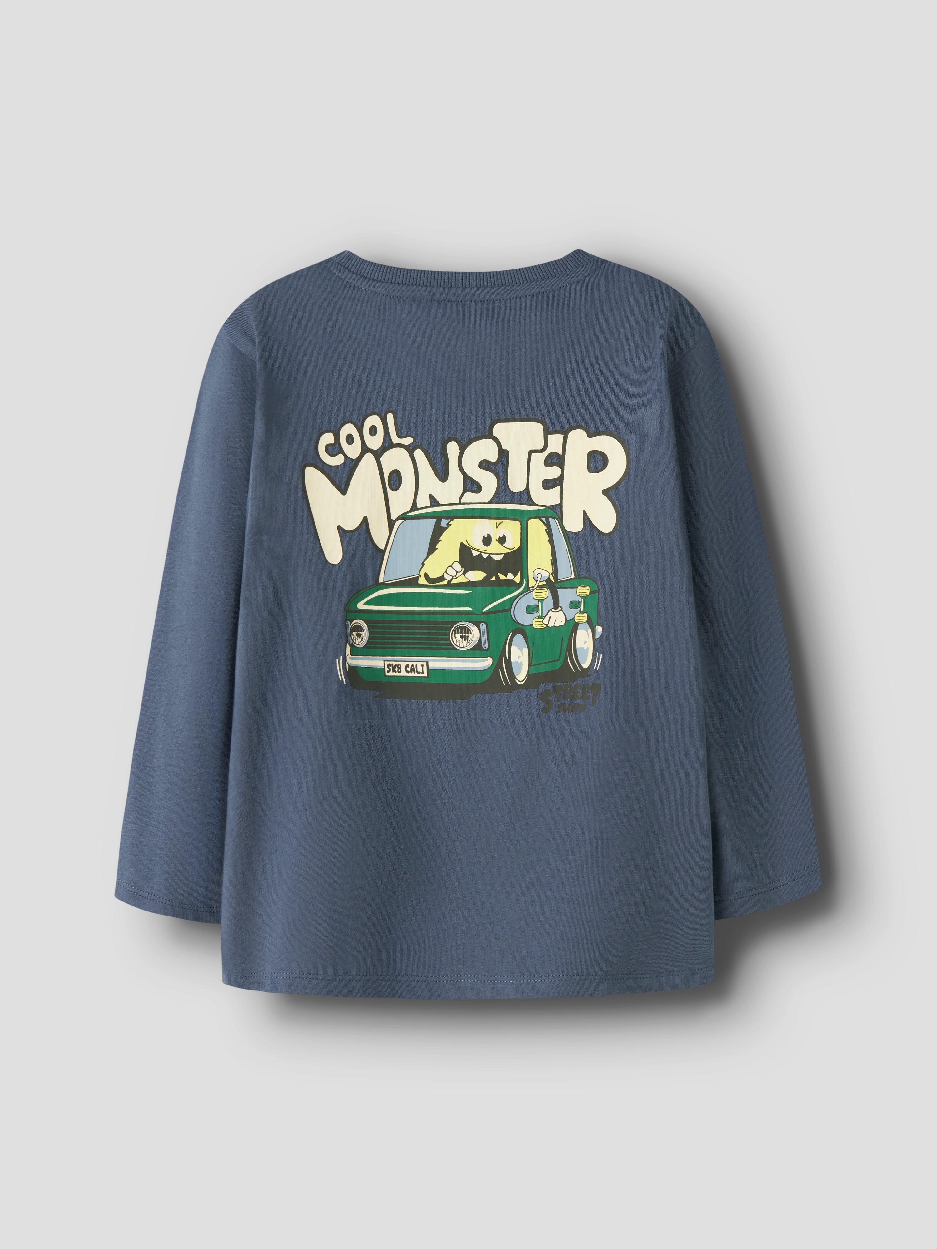 Camiseta Azul Coche Monster Mini